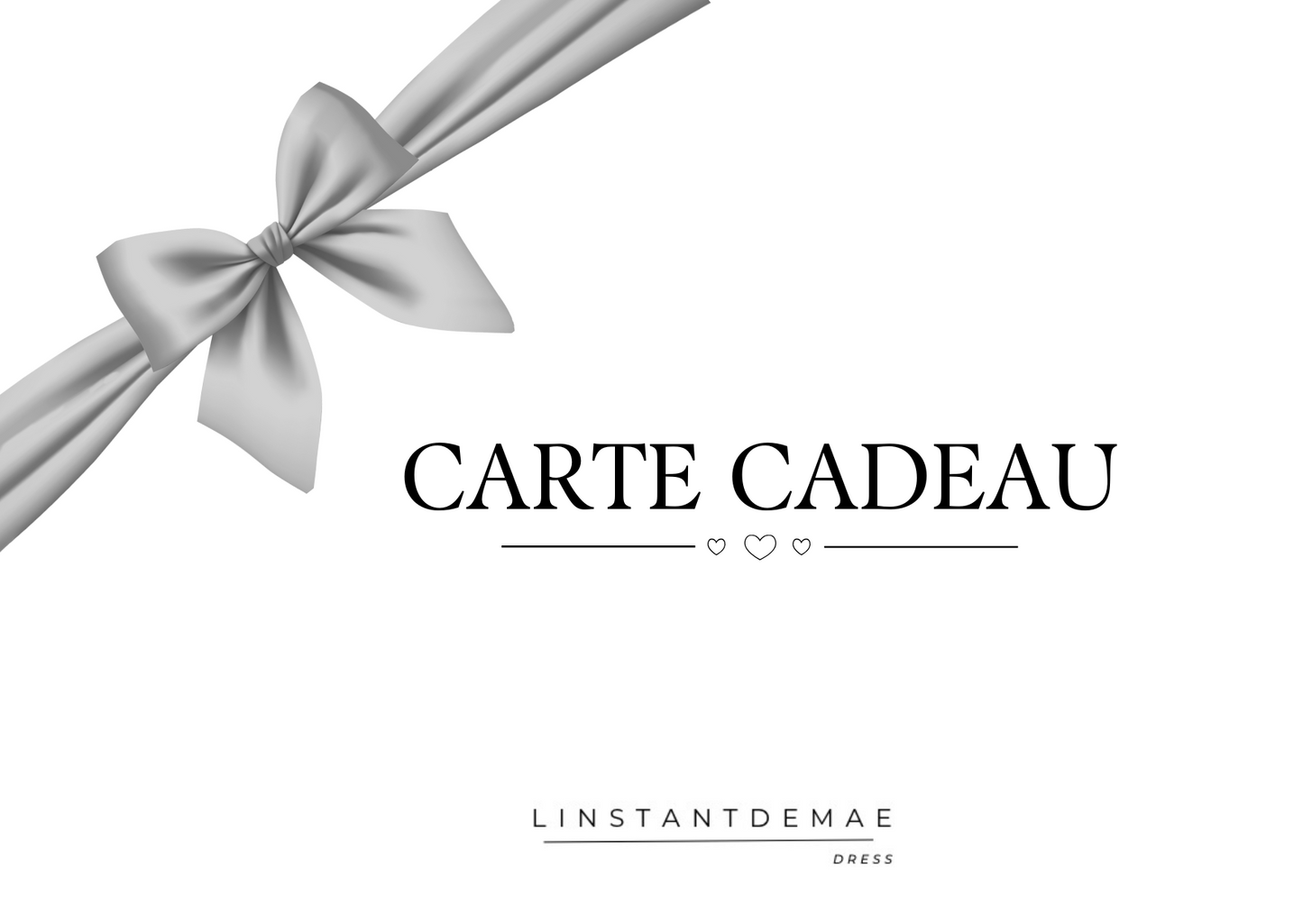 Carte cadeau Linstantdemaedress