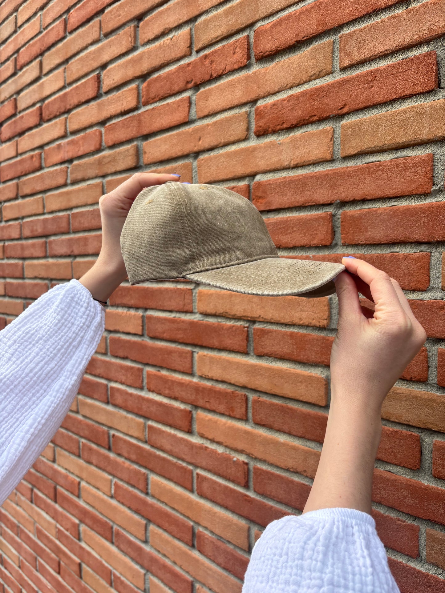 Casquette taupe femme coton léger taille réglable style urbain