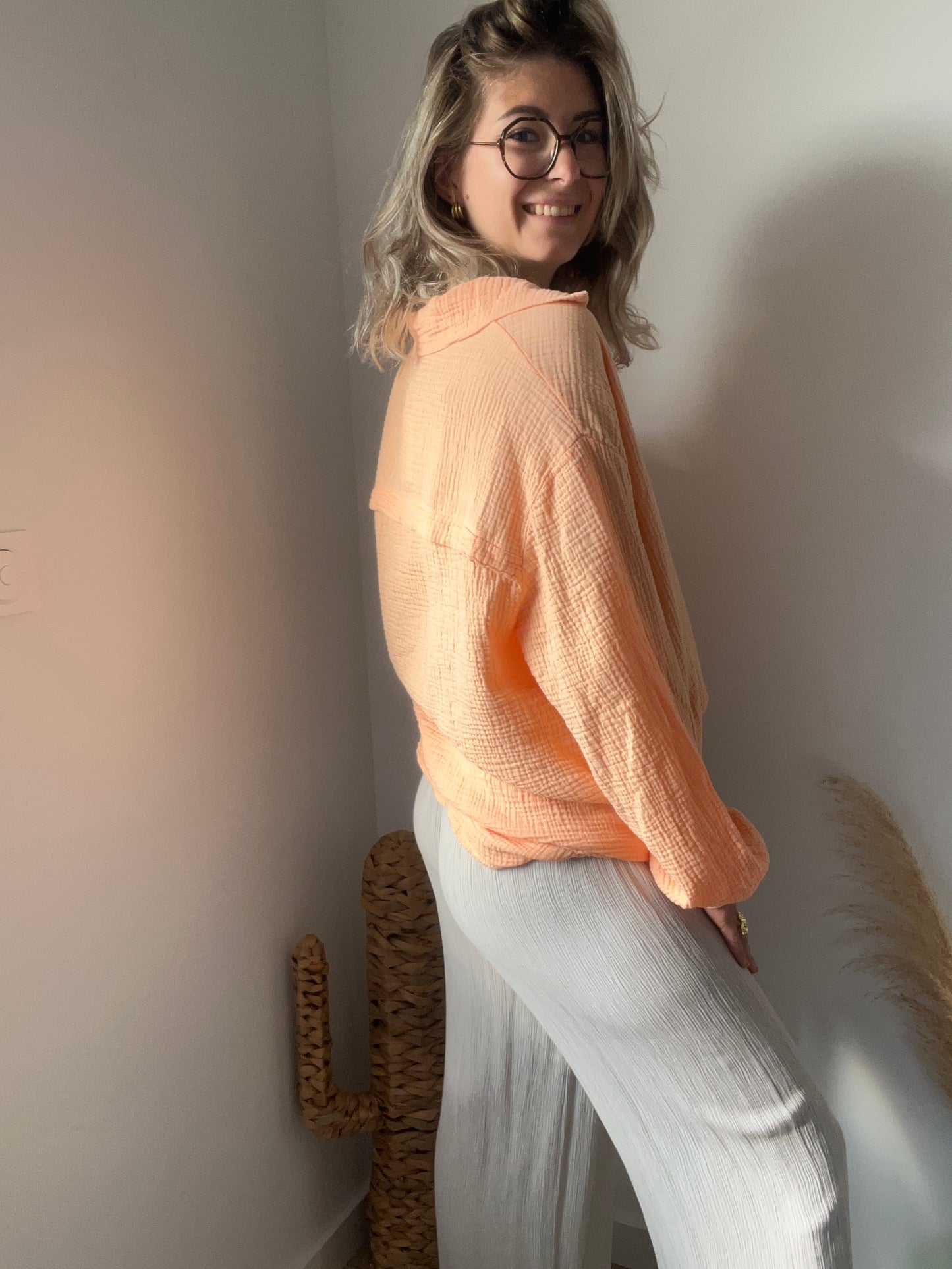 En gaze de coton taille du 34 au 42