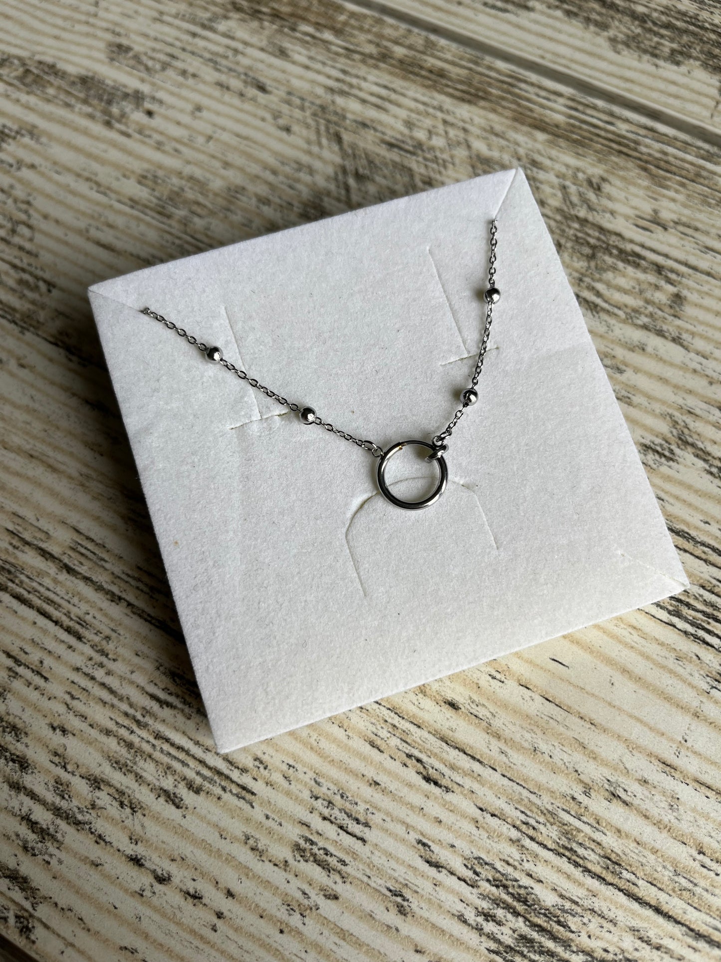 Collier argent fin femme