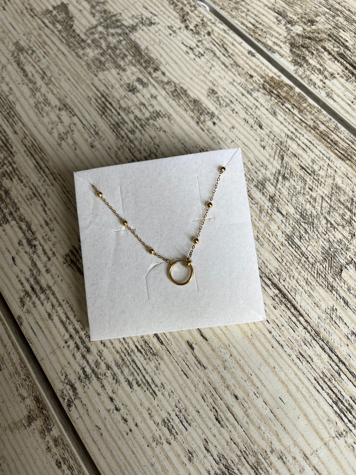 Collier or en acier inoxydable ne rouille pas pour femme