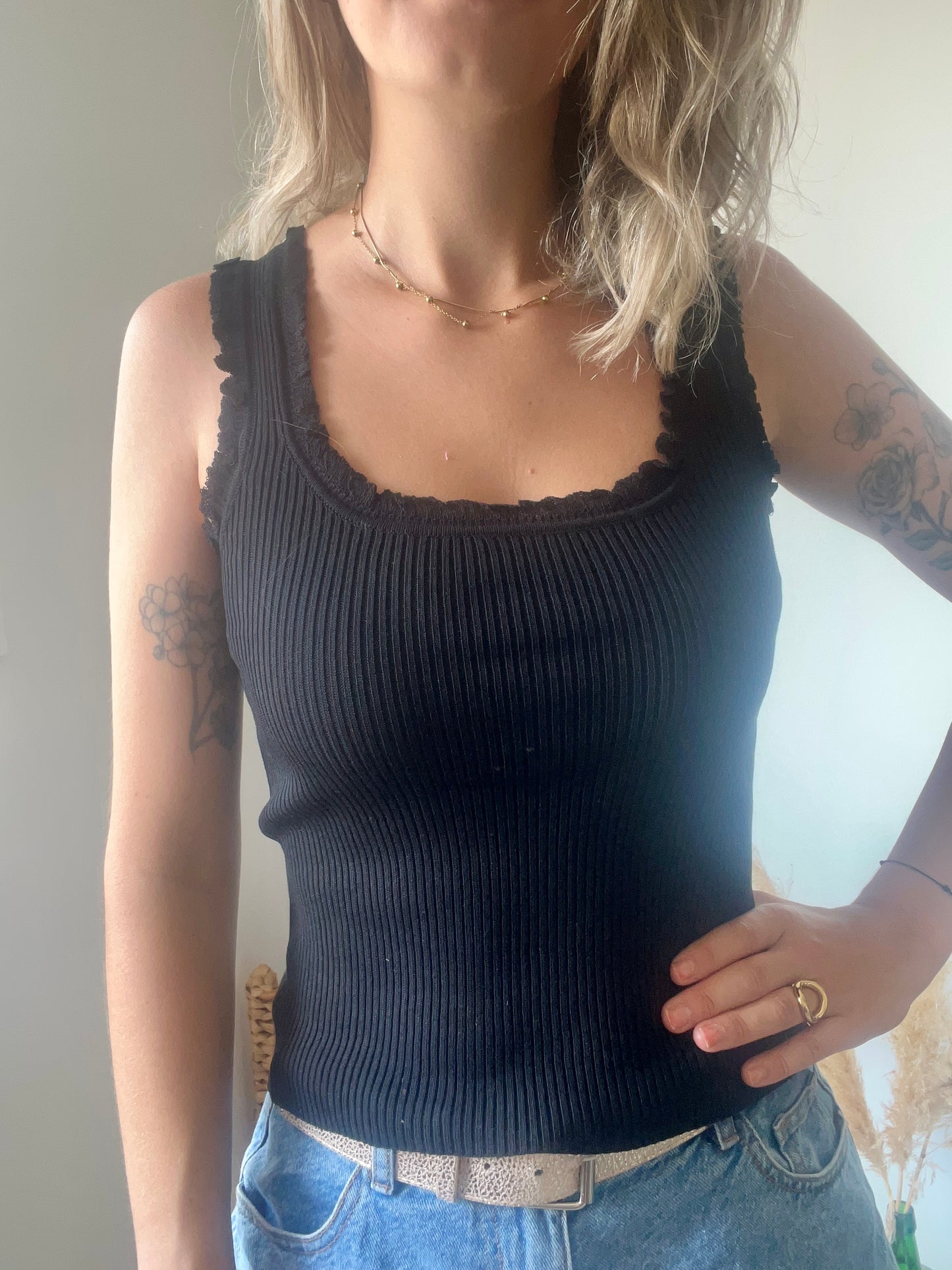effet maille de couleur noir