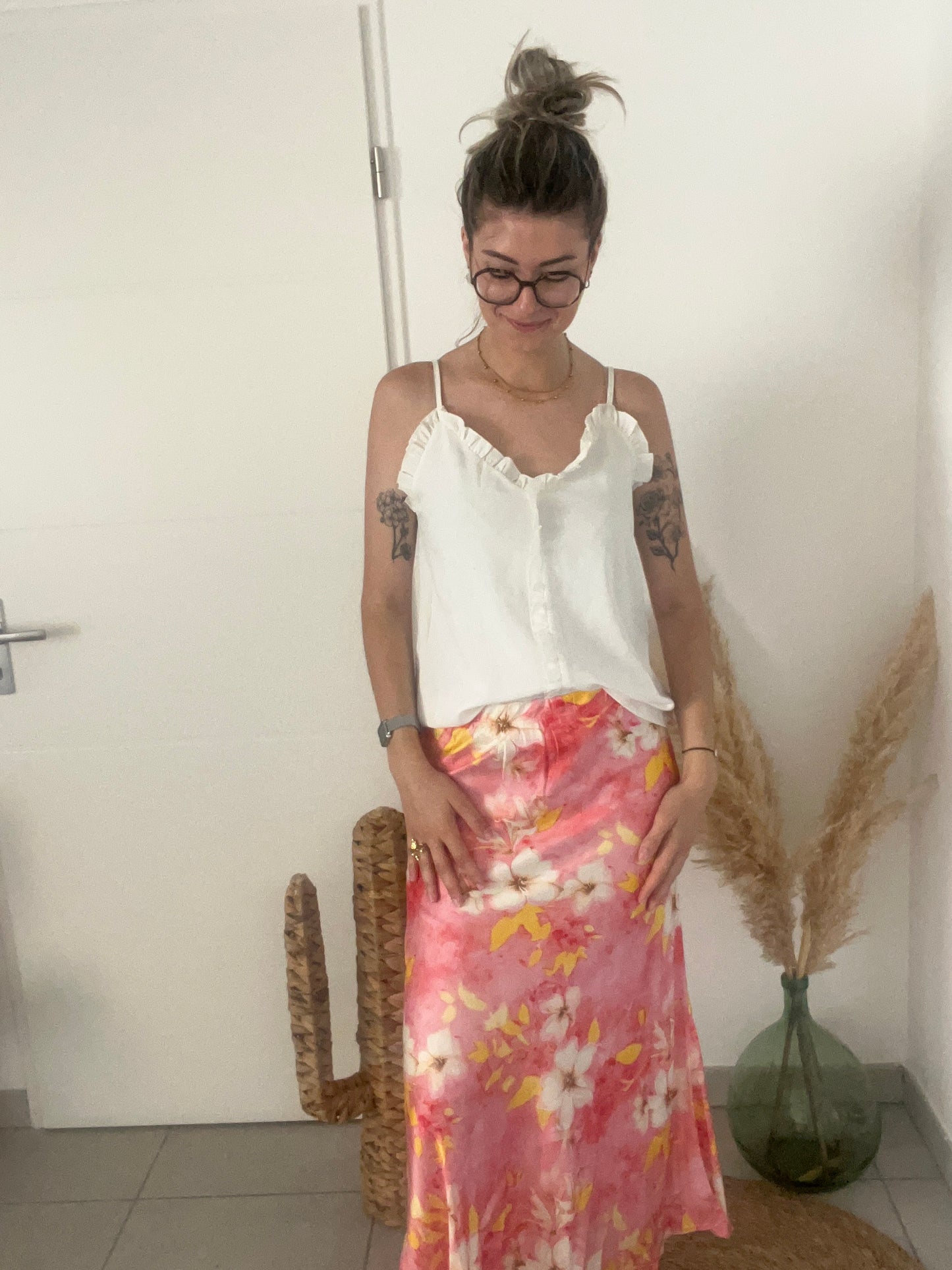 matière effet satin taille unique du 34 au 40