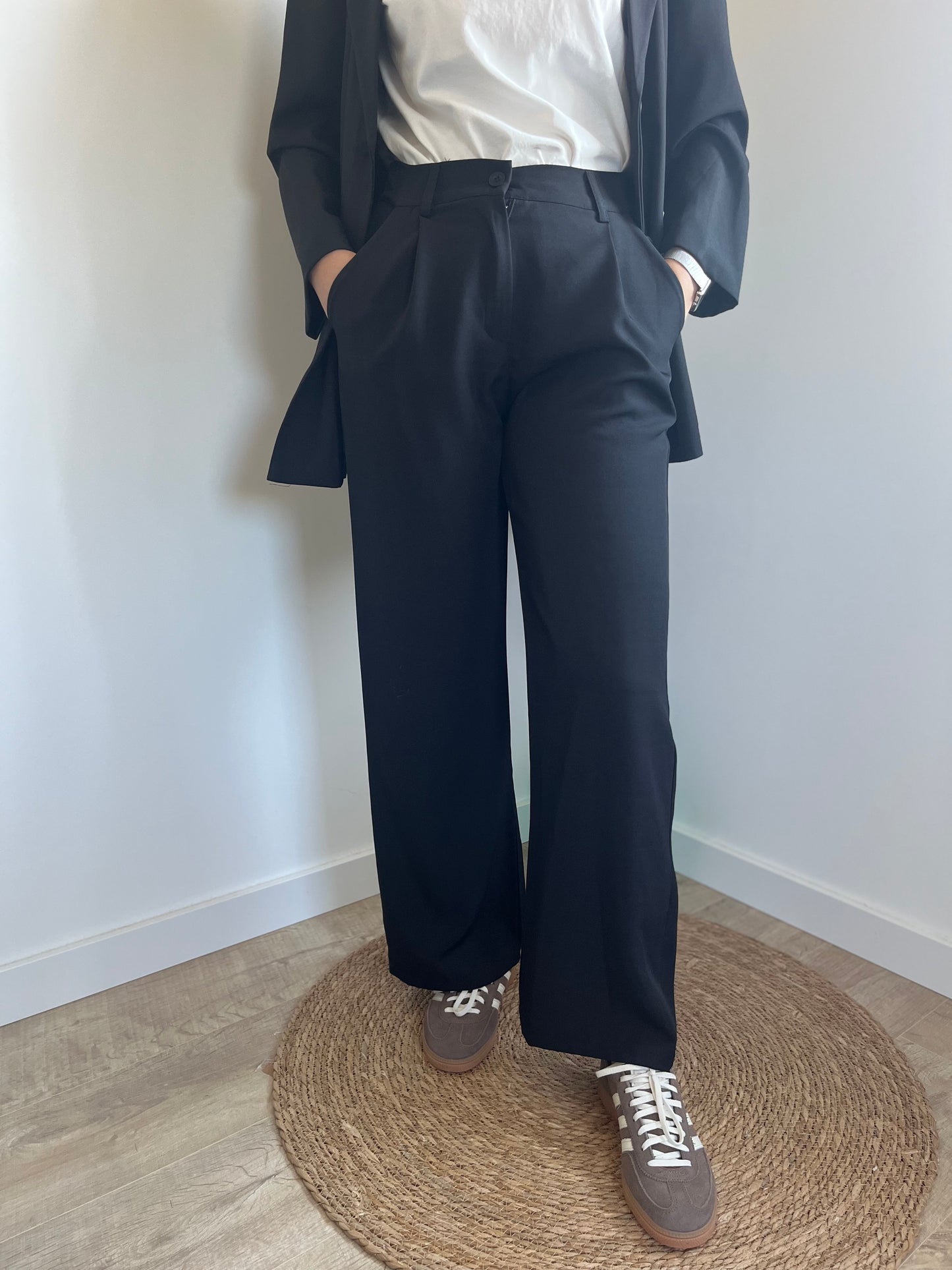 pantalon droit large hyper agréable a porter pour femme