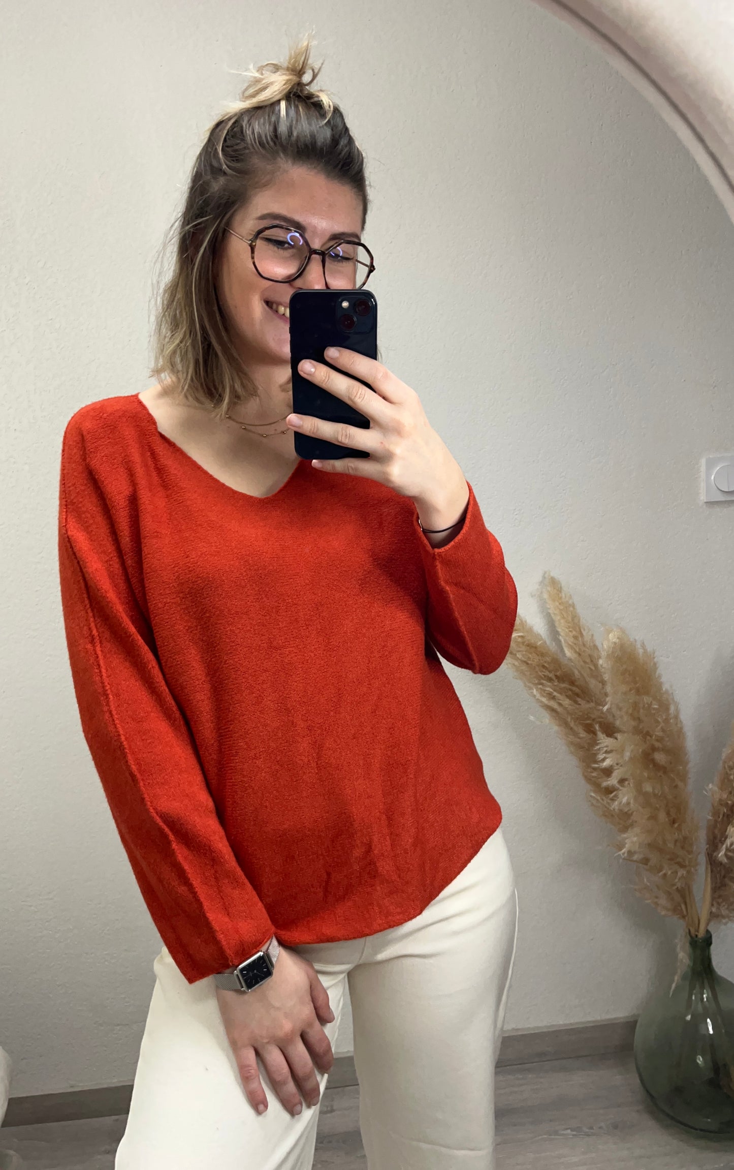 Pull fin très agréable à porter doux