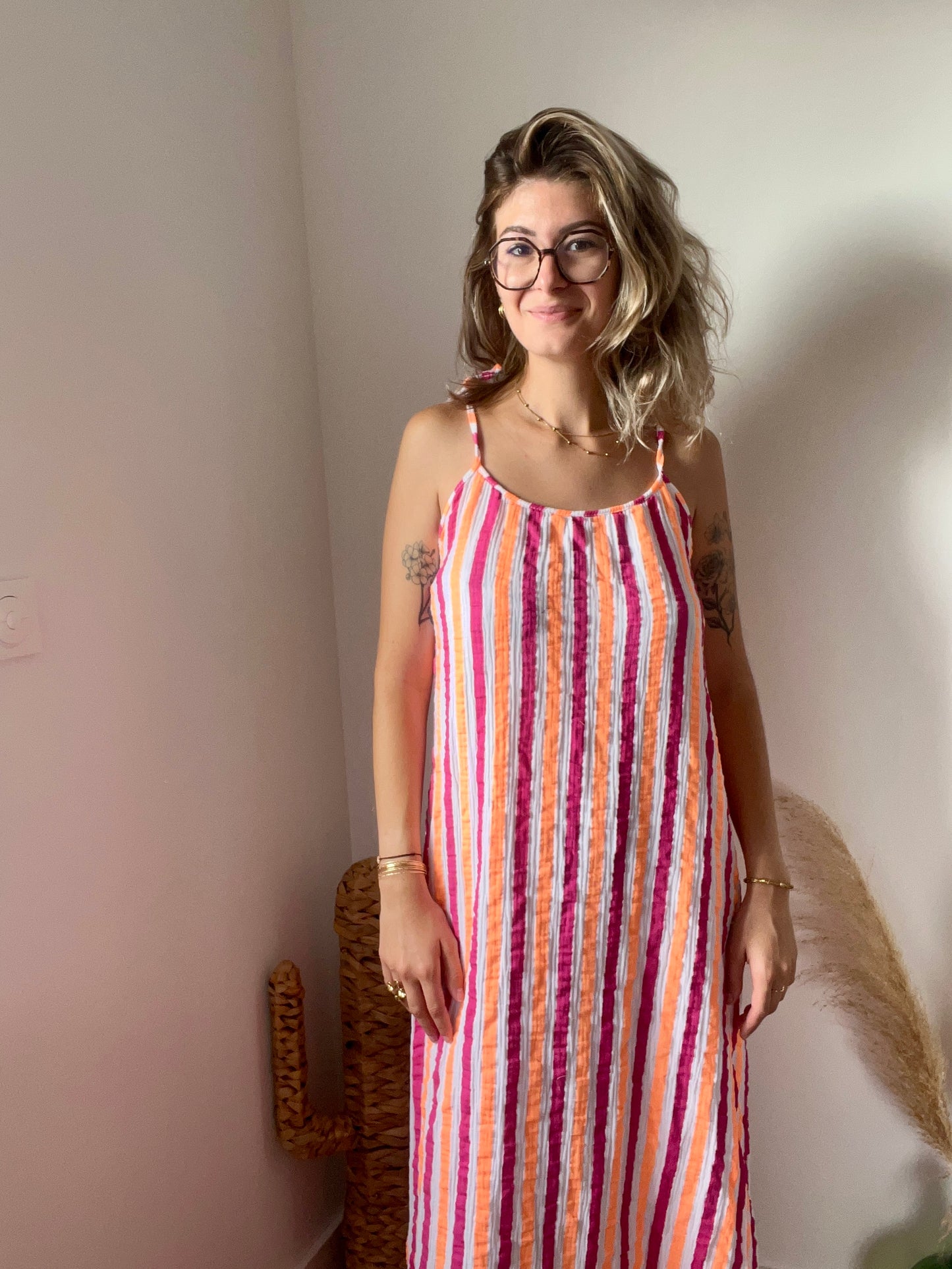 Robe de couleur idéale pour l’été en coton