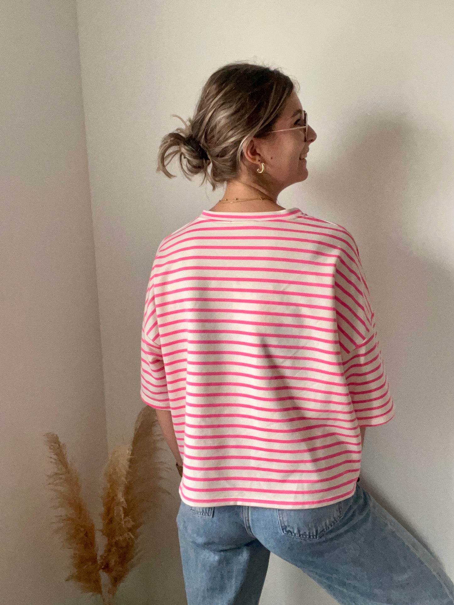 T-shirt femme rose