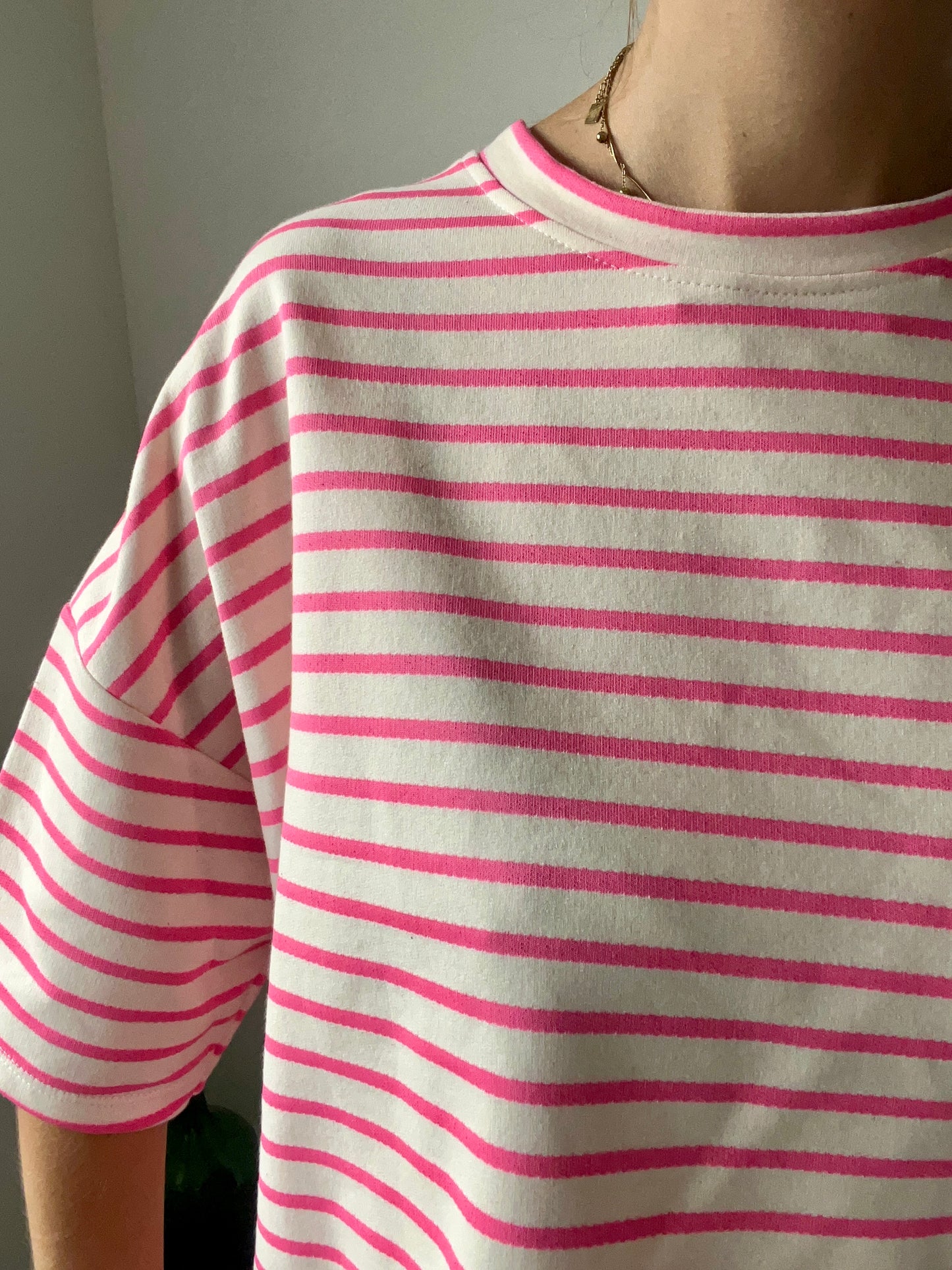 T-shirt femme en coton, hyper agréable à porter un peu over size