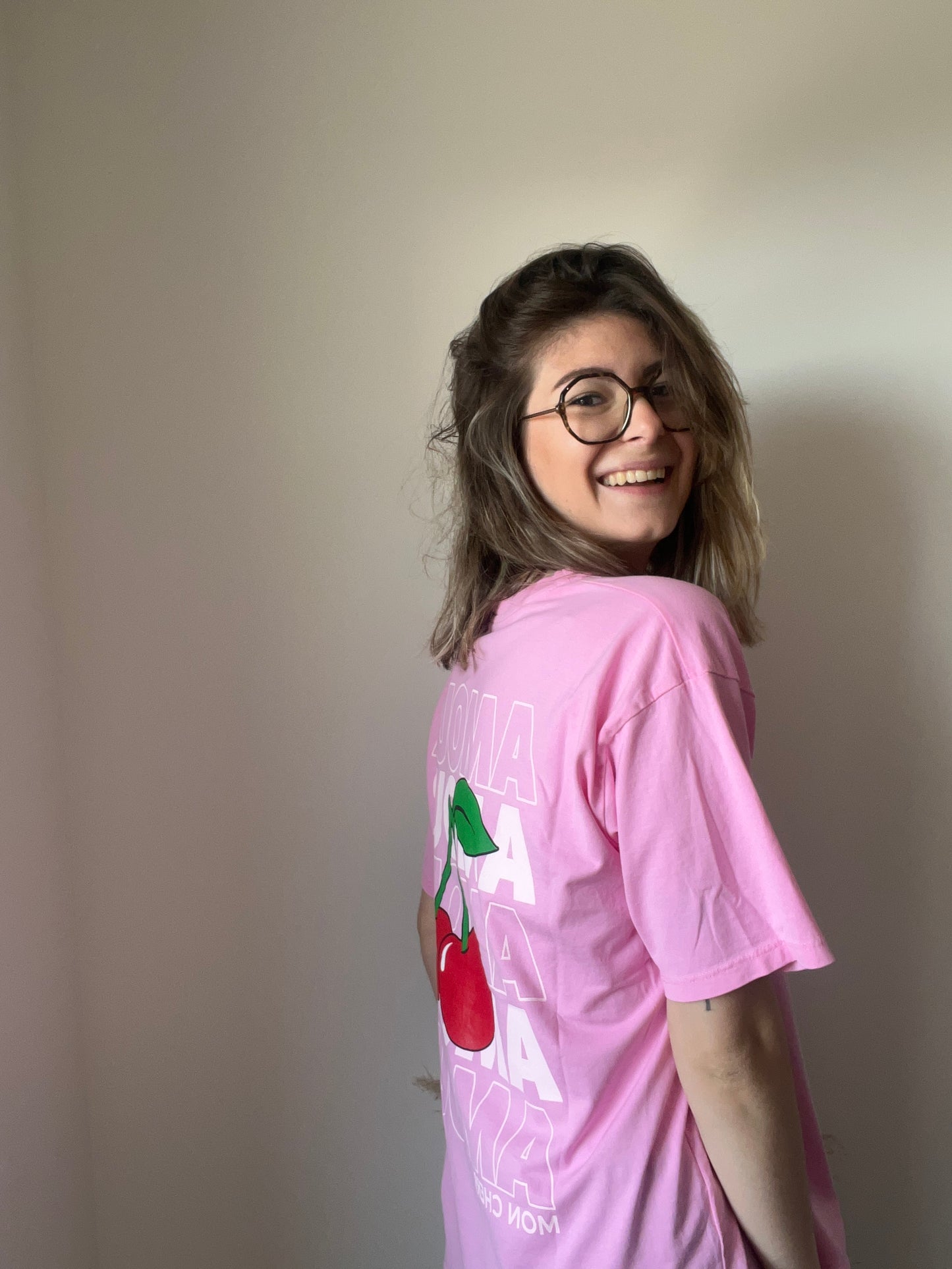 rose avec motifs dans le dos