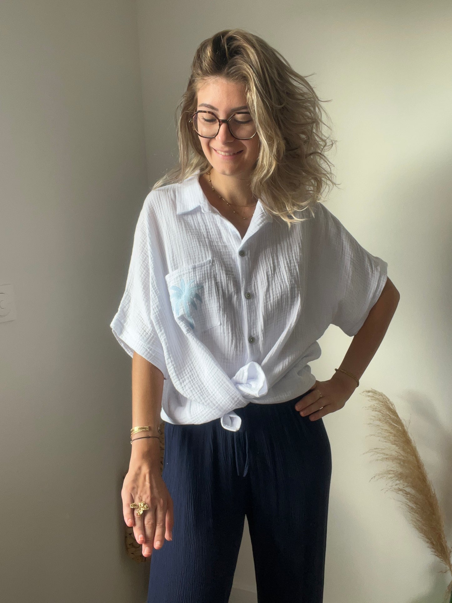 100 % coton, matière hyper agréable et légère pour l’été