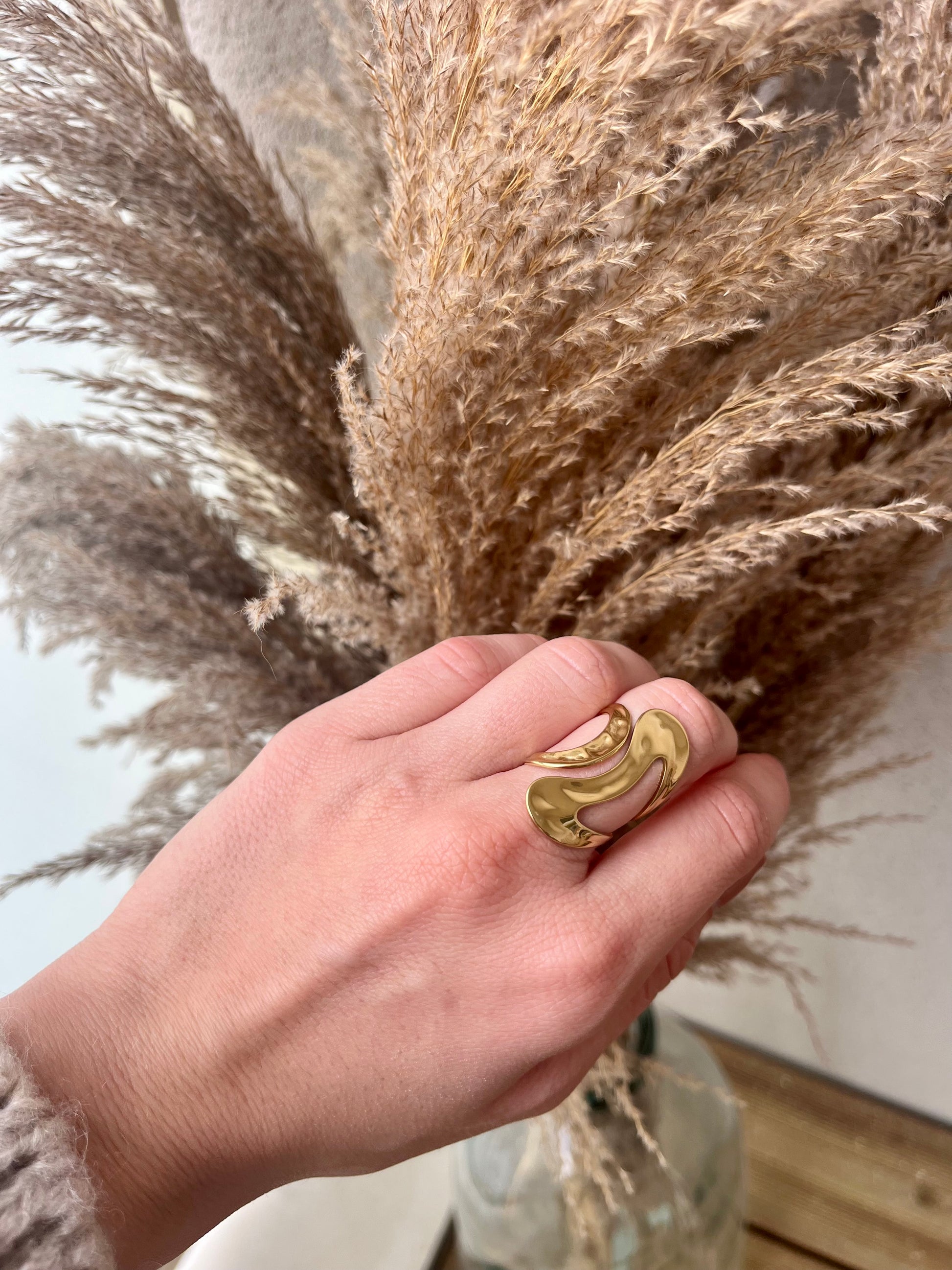 bague en acier inoxydable très tendance pour femme 