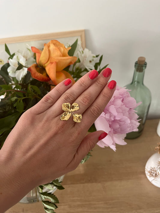 Bague, Flora en acier inoxydable
