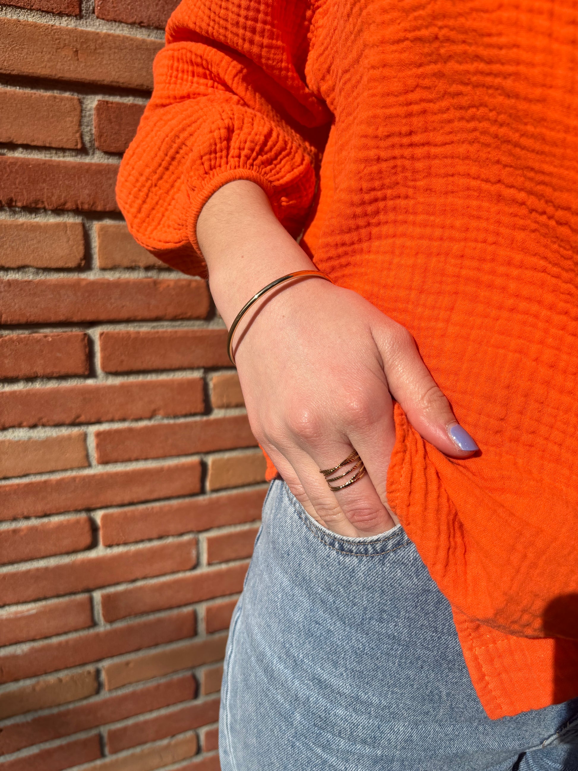 Bague en acier inoxydable couleur or pour femme, taille réglable, bijou hypoallergénique idéal pour un usage quotidien