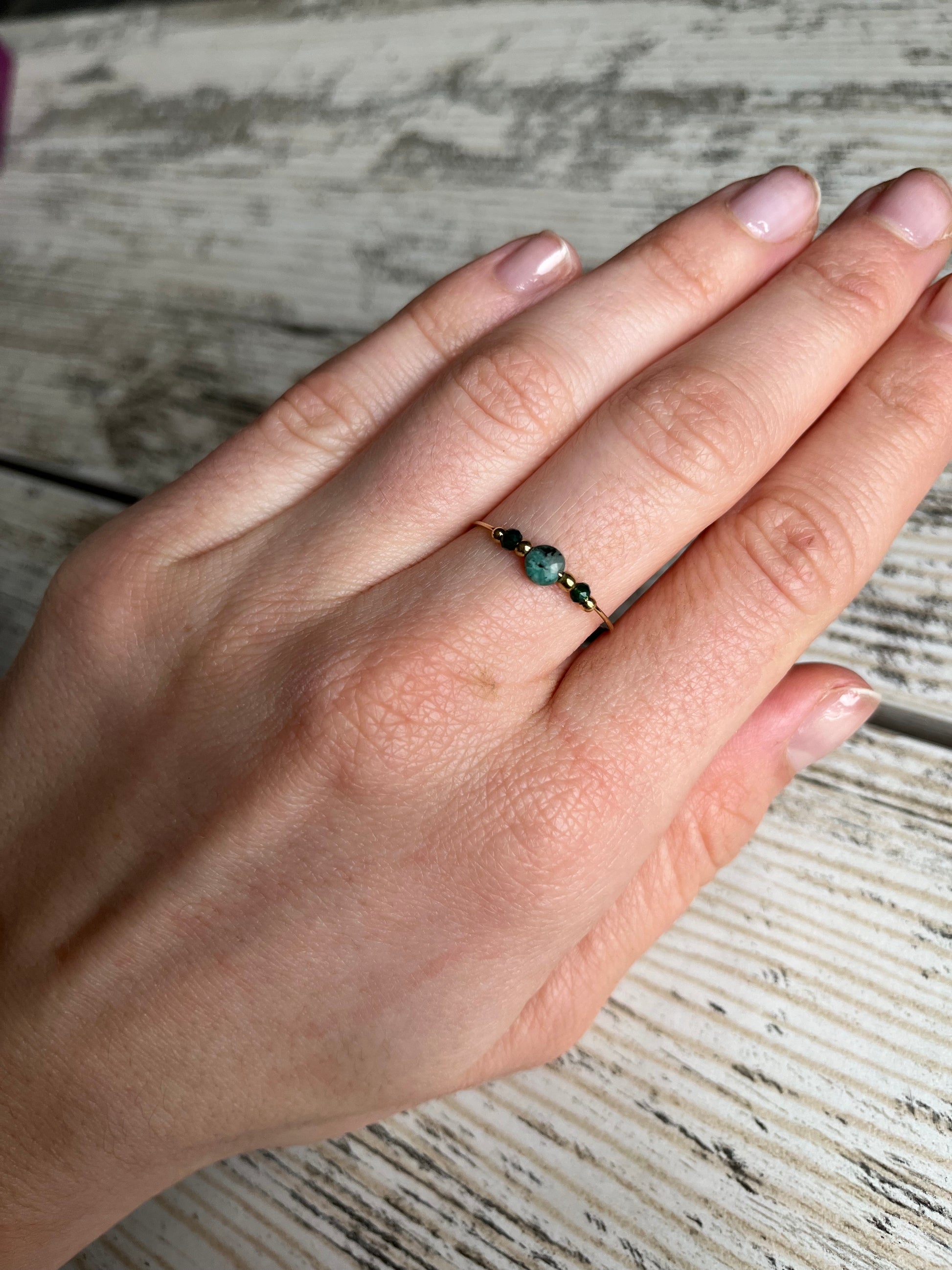 Bague en acier, inoxydable, portée, taille réglable