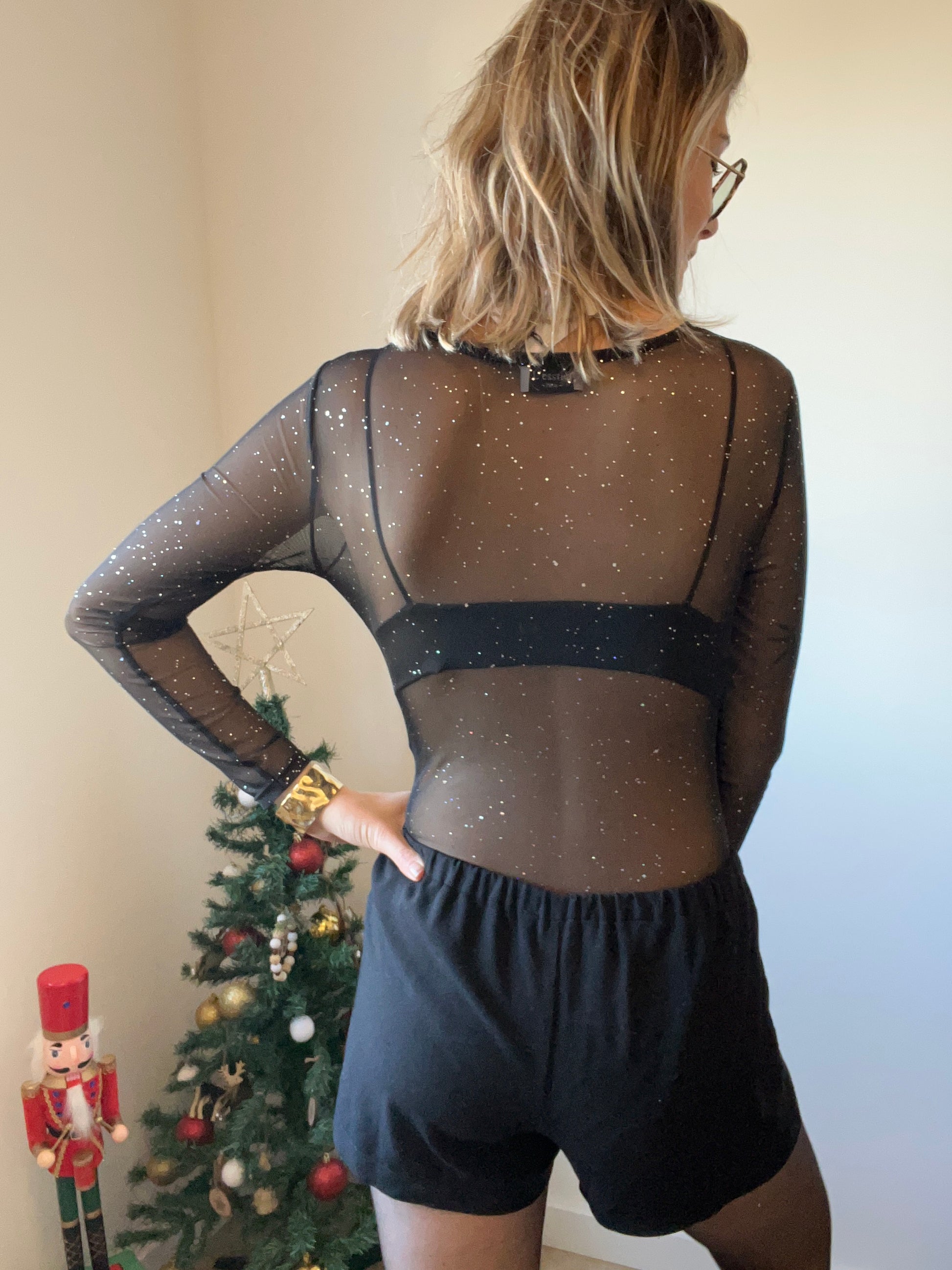 Body en taille unique, avec strasse devant et derrière pour les femmes et les adolescentes