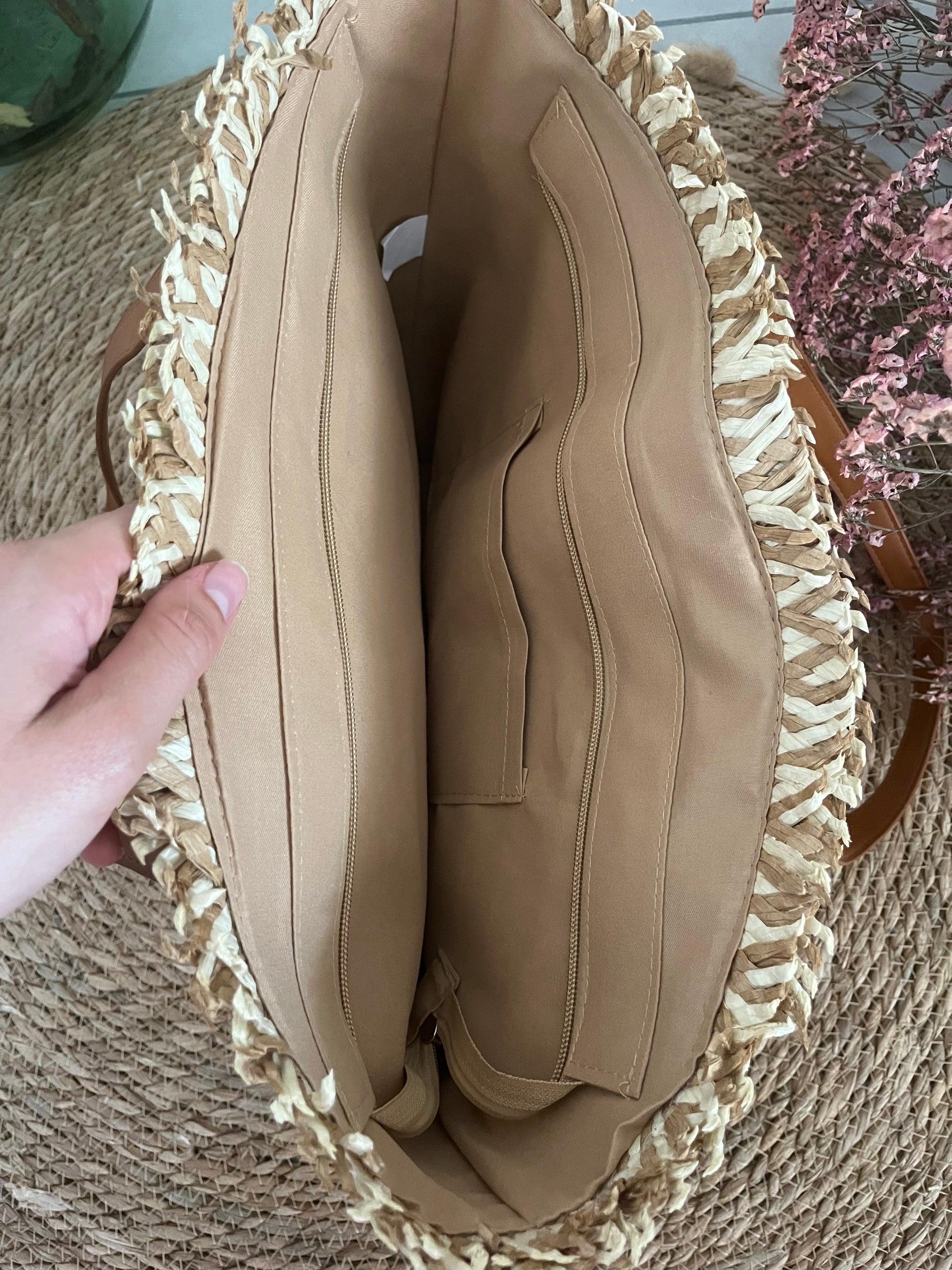 Fermeture pour fermer le sac avec poche intérieure 