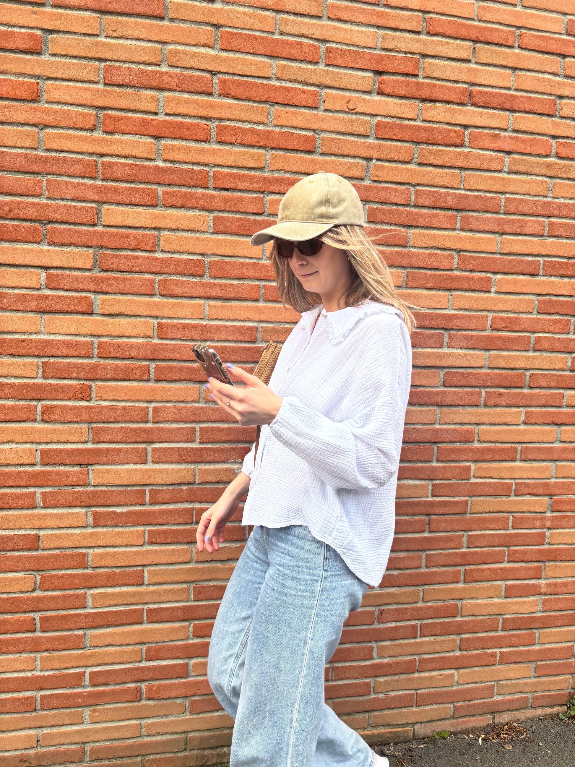 Casquette femme taupe coton confortable ajustable style moderne