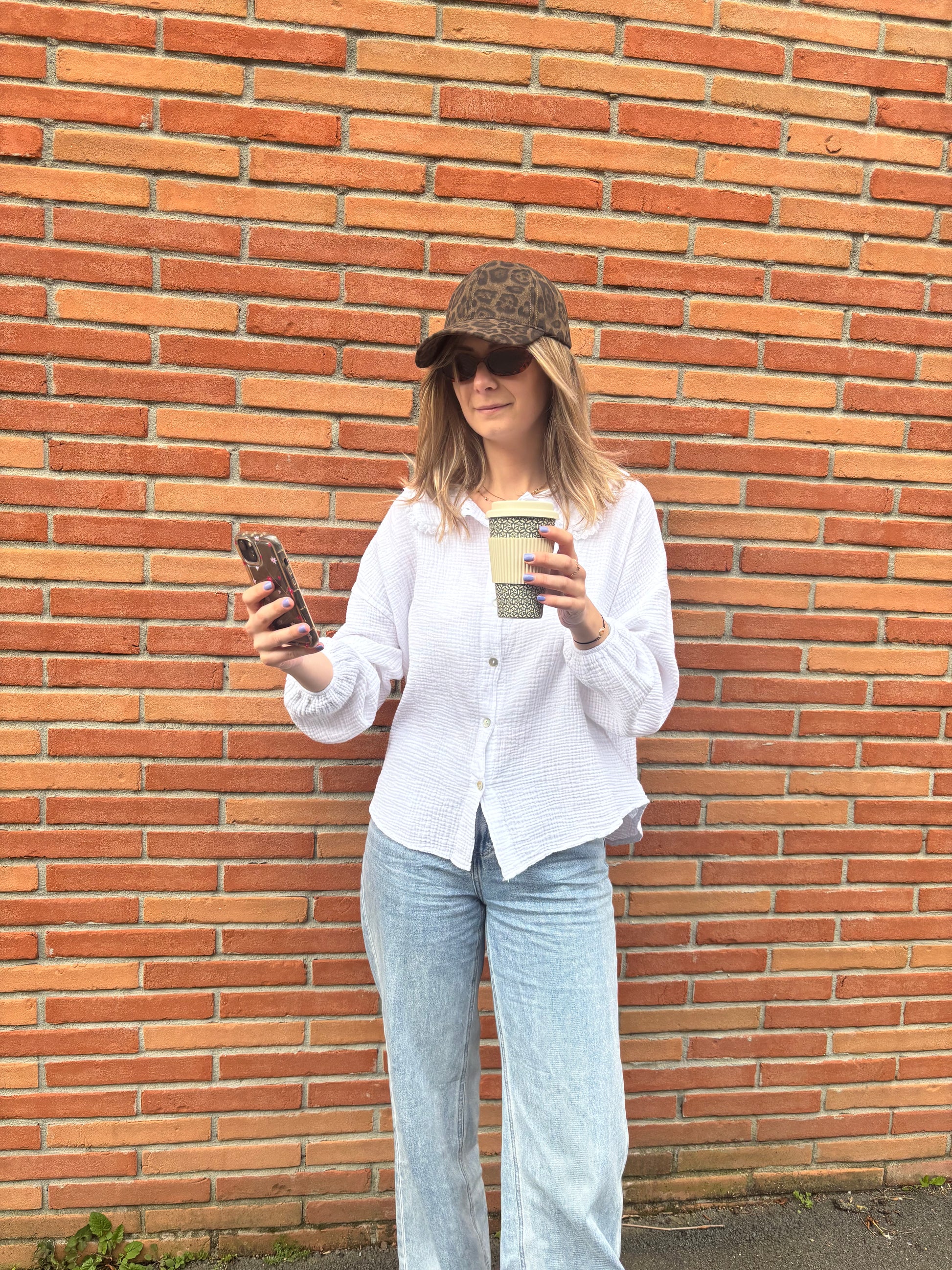 Casquette imprimé léopard pour femme look moderne