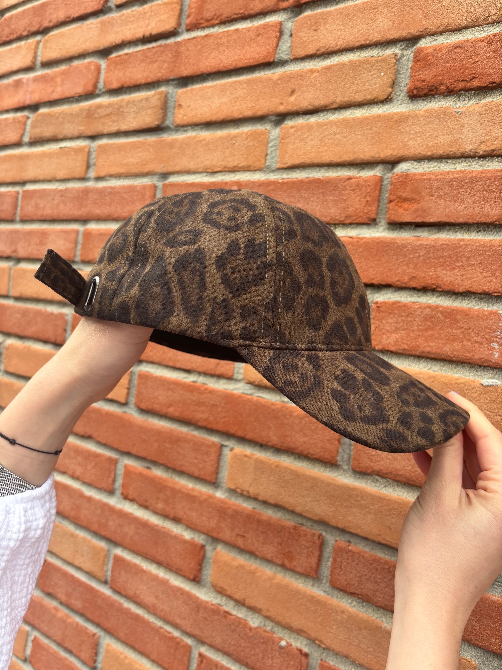 Casquette léopard ajustable accessoire mode femme