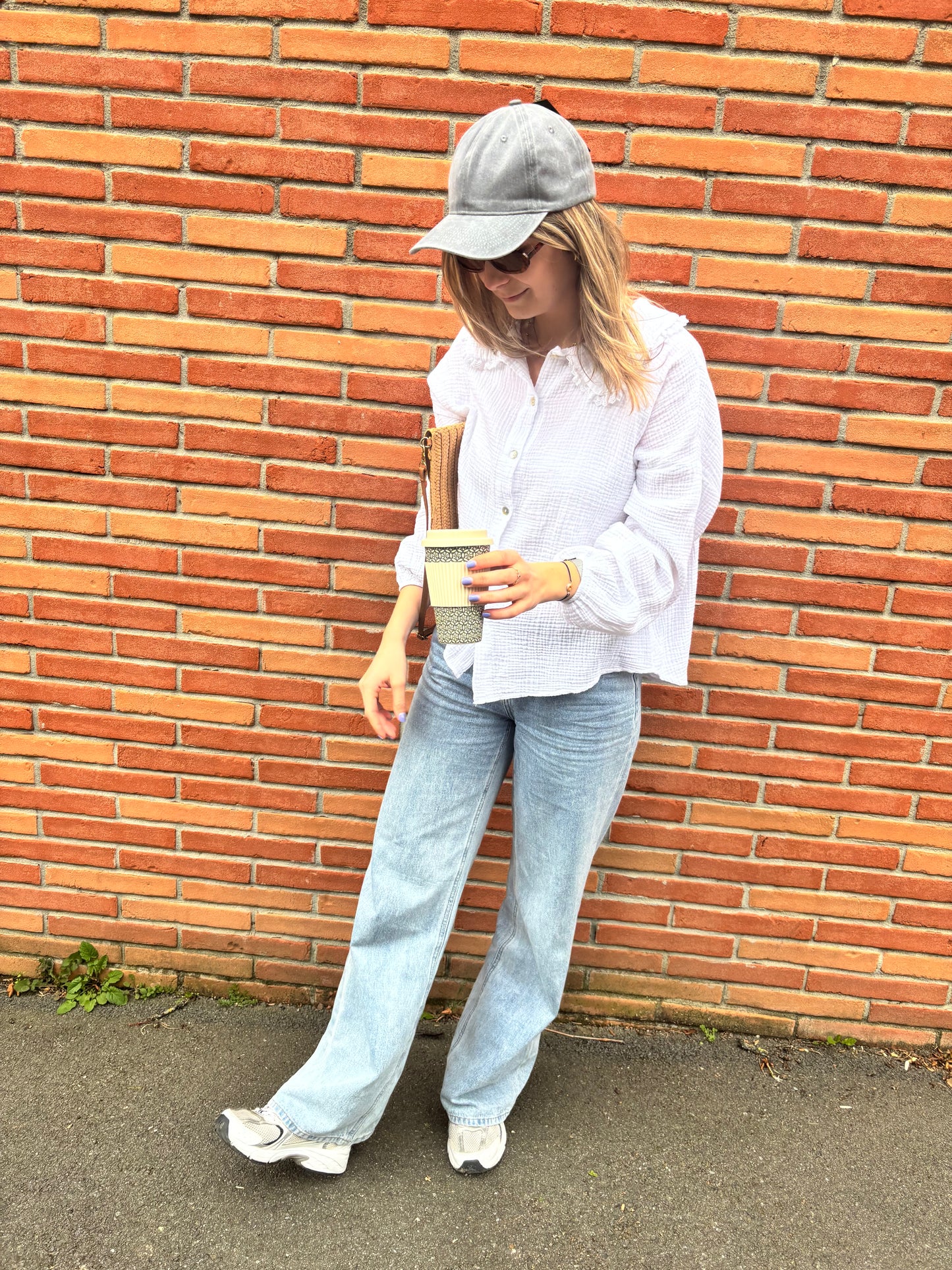 Casquette femme grise coton confortable ajustable style moderne