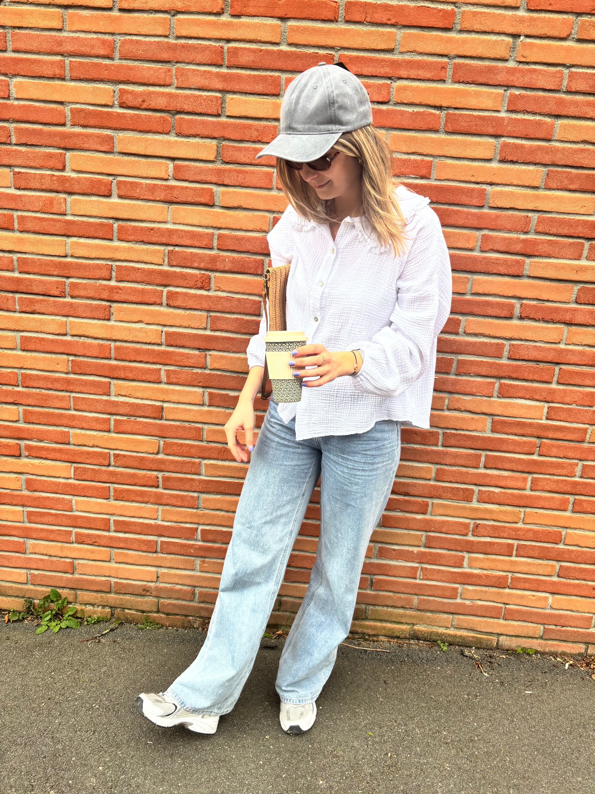 Casquette femme grise coton confortable ajustable style moderne