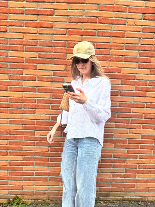 Casquette taupe femme en coton avec taille réglable tendance