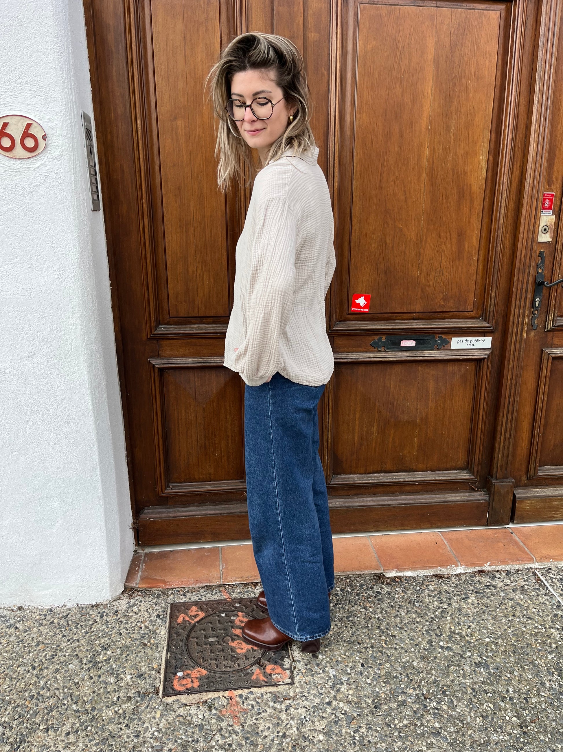Chemise pour femme 100 % coton, hyper agréable à porter légère pour un look très  chic et à la fois décontracté