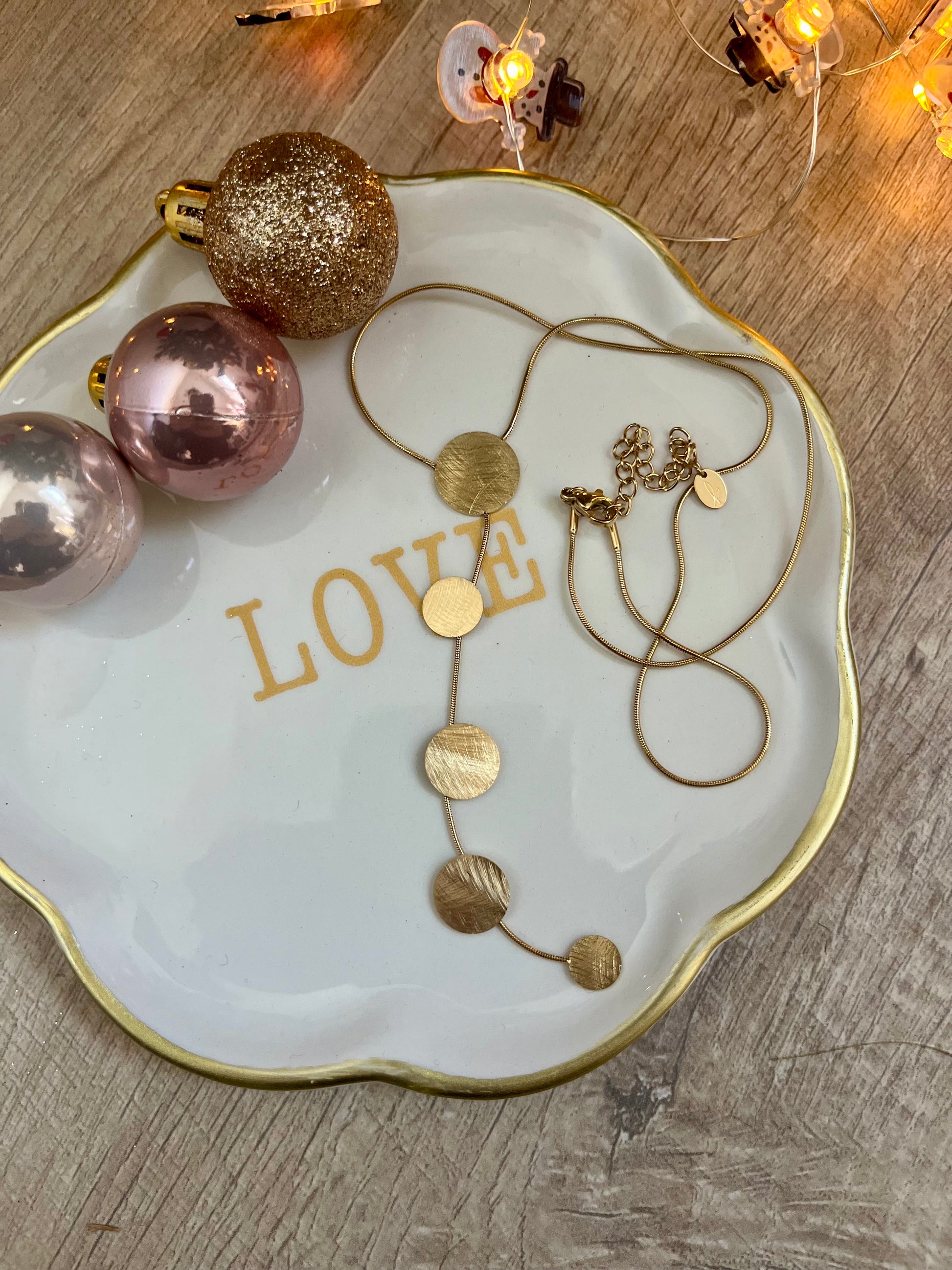 Taille réglable au niveau de la chaîne en acier inoxydable 