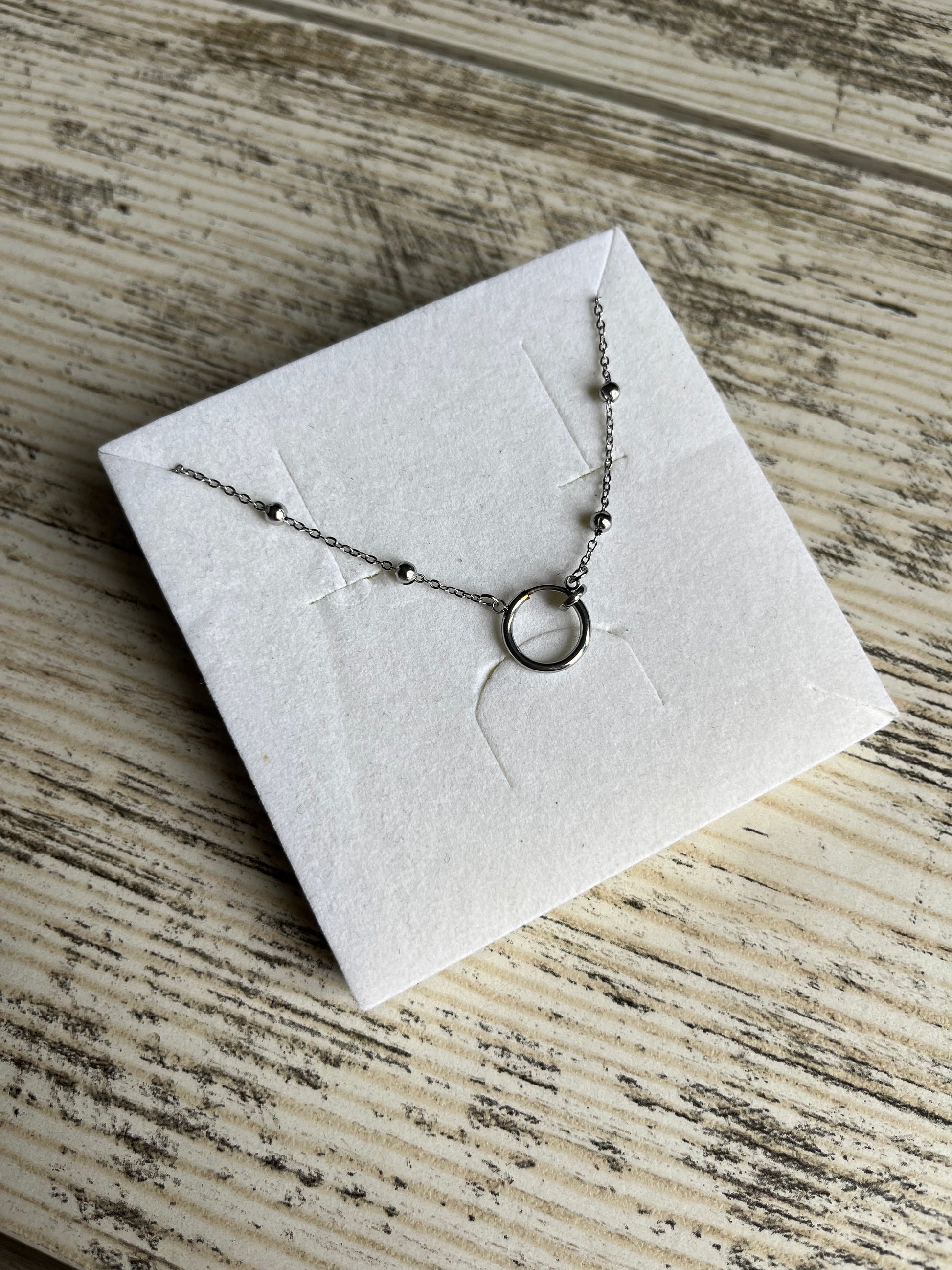 Collier argent perles fin