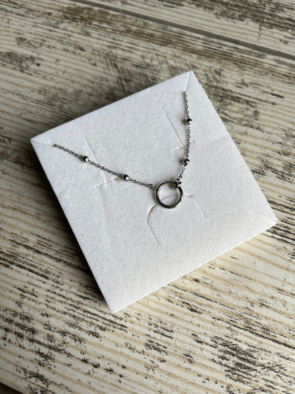 Collier argent perles fin