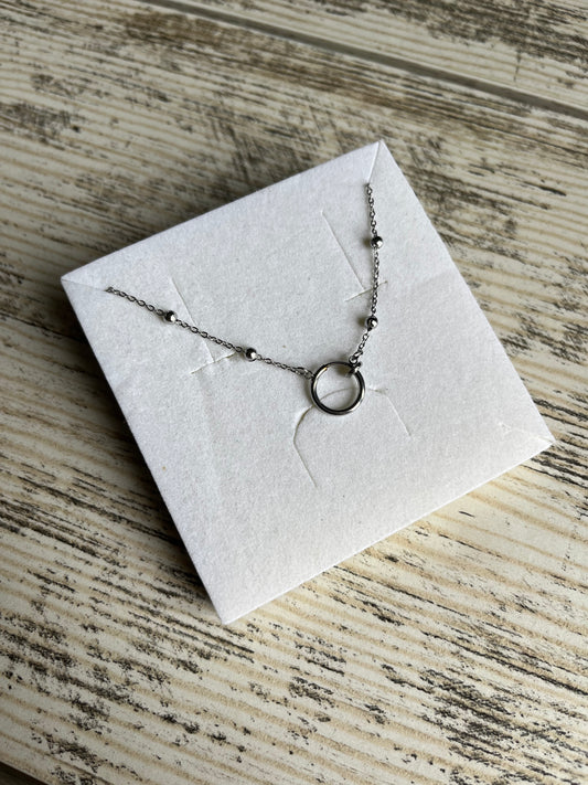 Collier argent perles fin