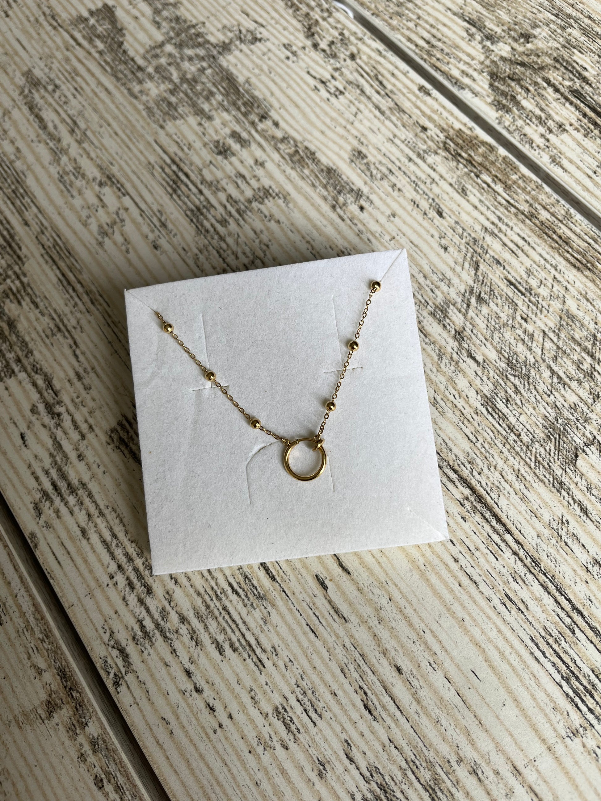 Collier or en acier inoxydable ne rouille pas pour femme