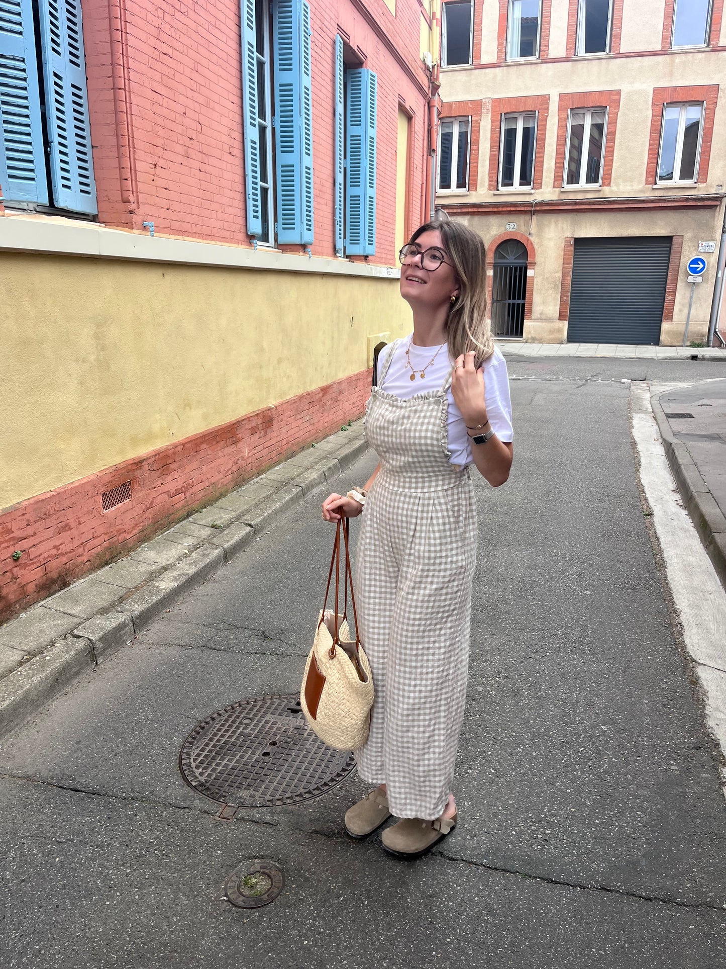 combinaison pour femme a bretelle avec poches idéale pour les petites et grandes en gaze de coton 