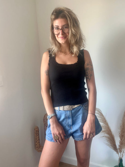 en viscose couleur noir
