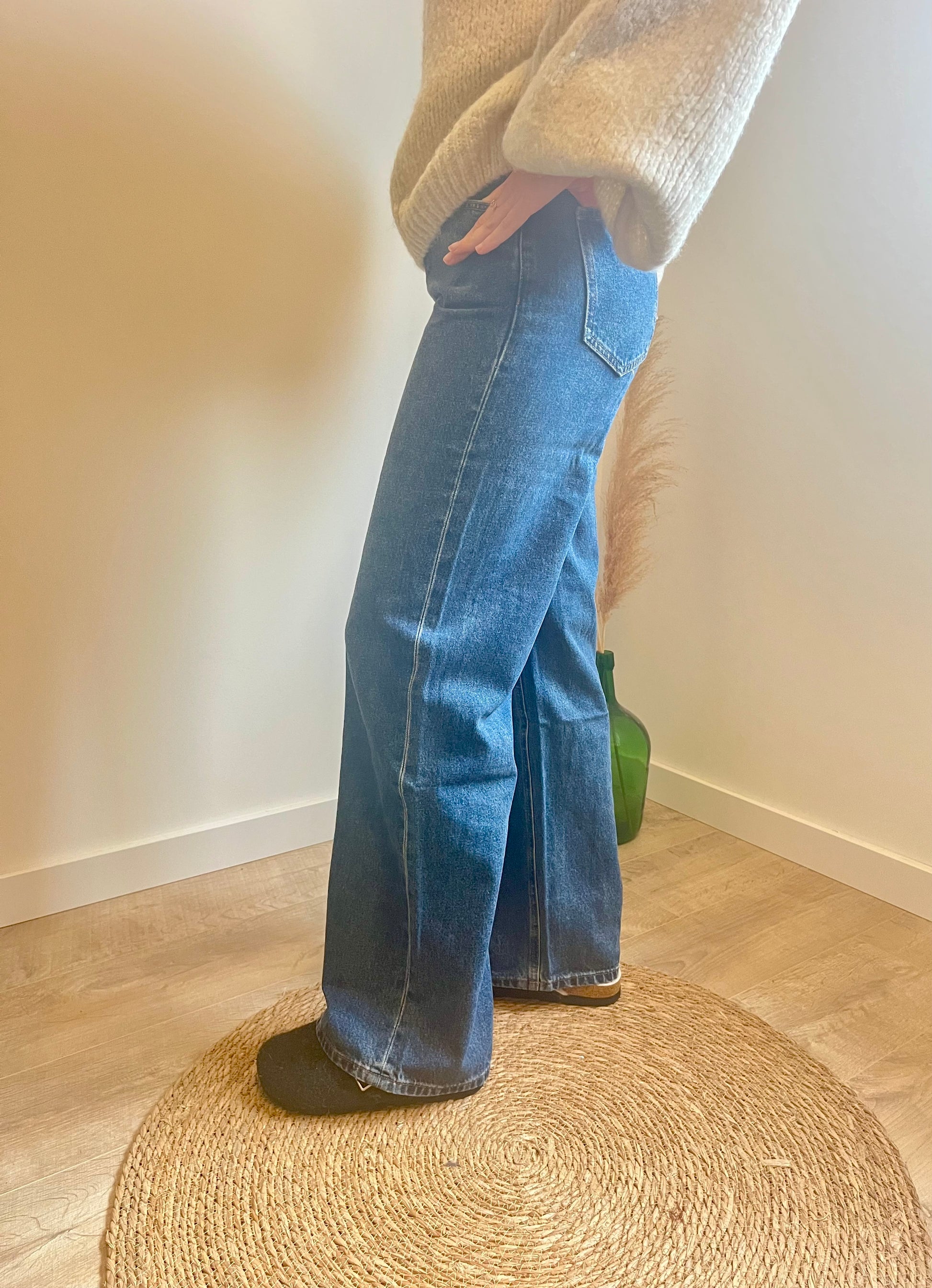 Jean tendance pour femme coupe droite et large du 34 au 42