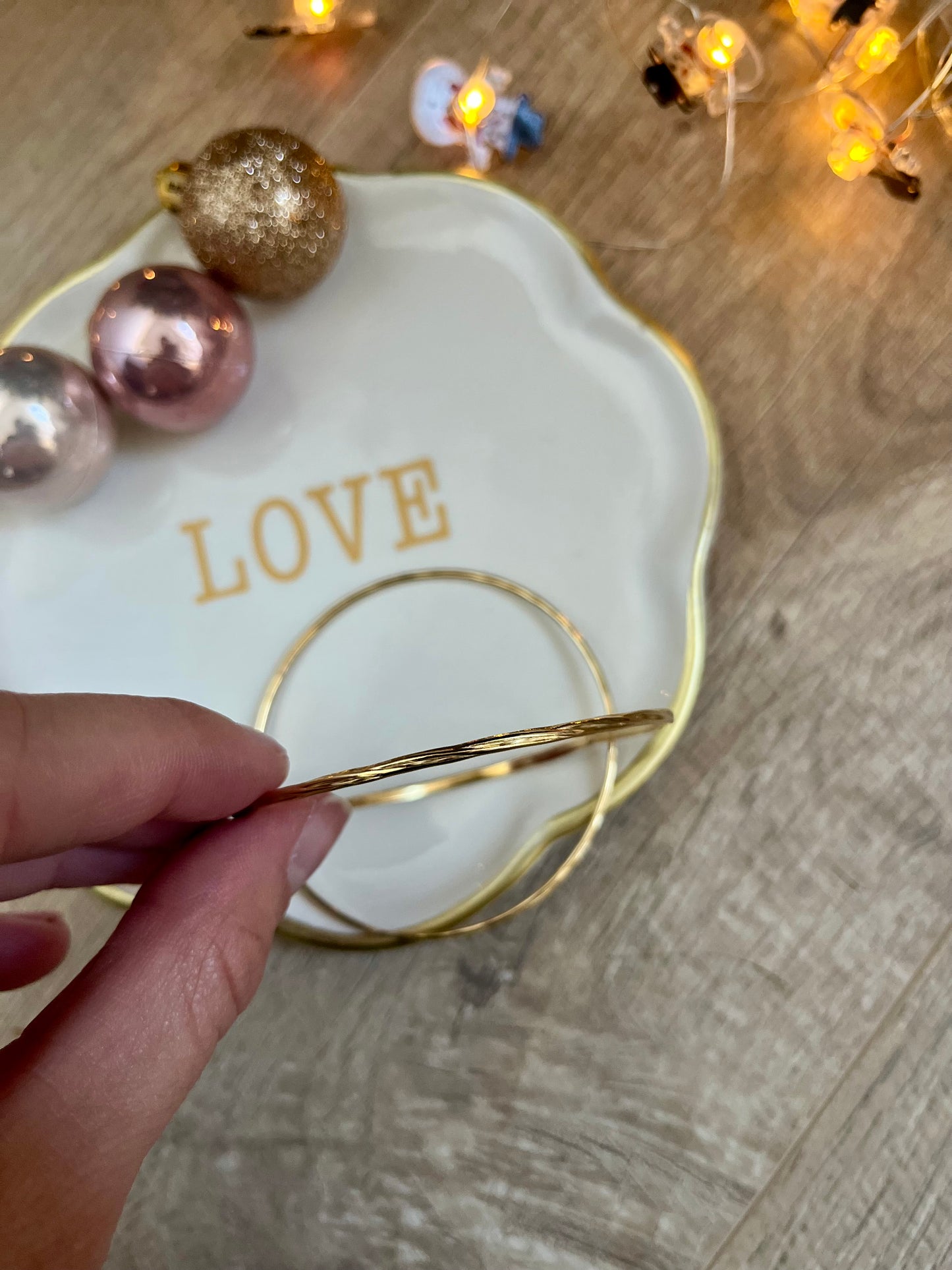 Joncs de couleur or pour femme ne noircit pas résiste à l’eau 