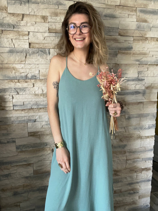 Robe, taille unique avec fine, bretelles élastique dans le dos