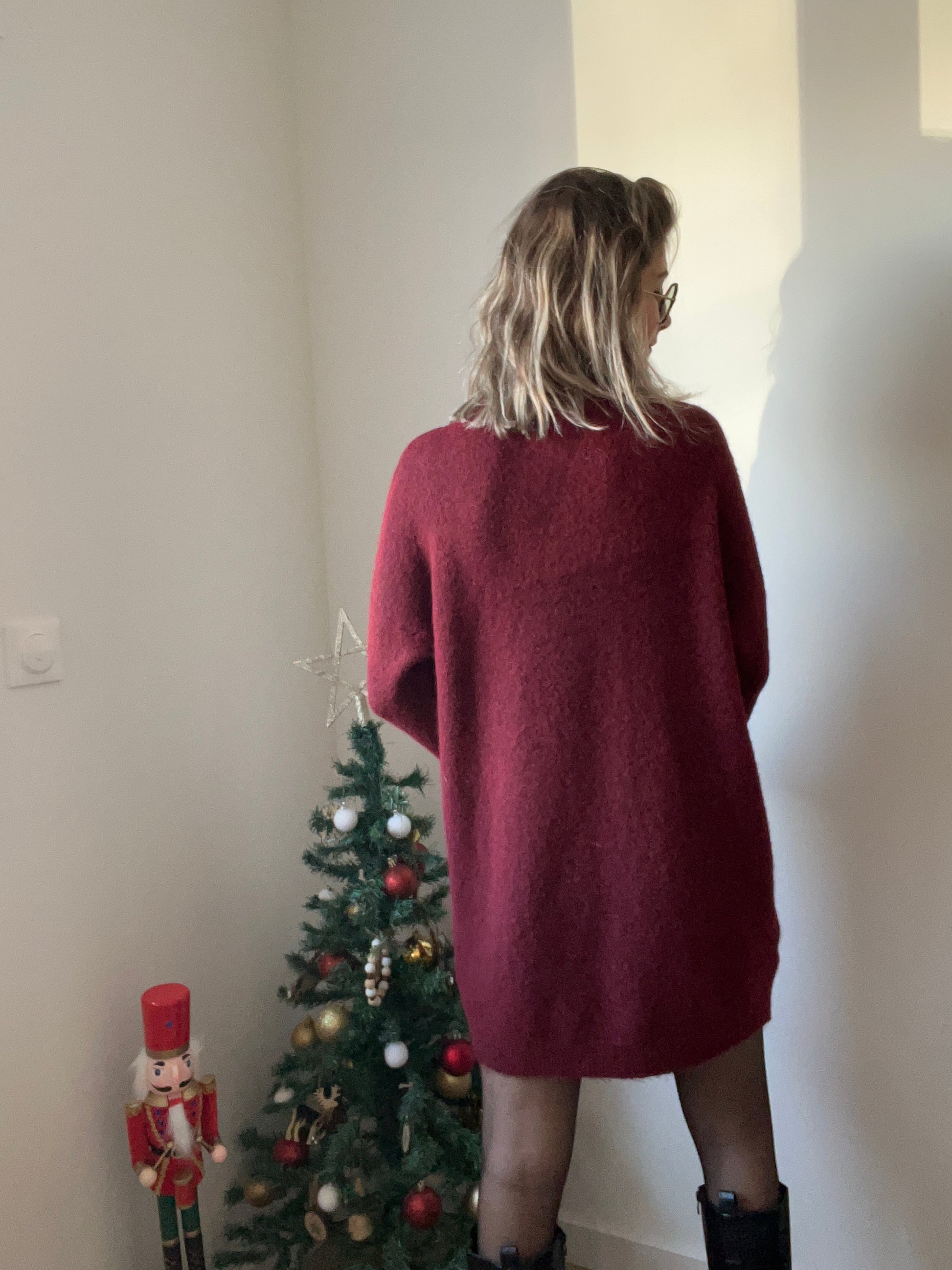 Robe pull pour femme taille unique du 36 au 40 extensible convient pour les femmes enceinte 