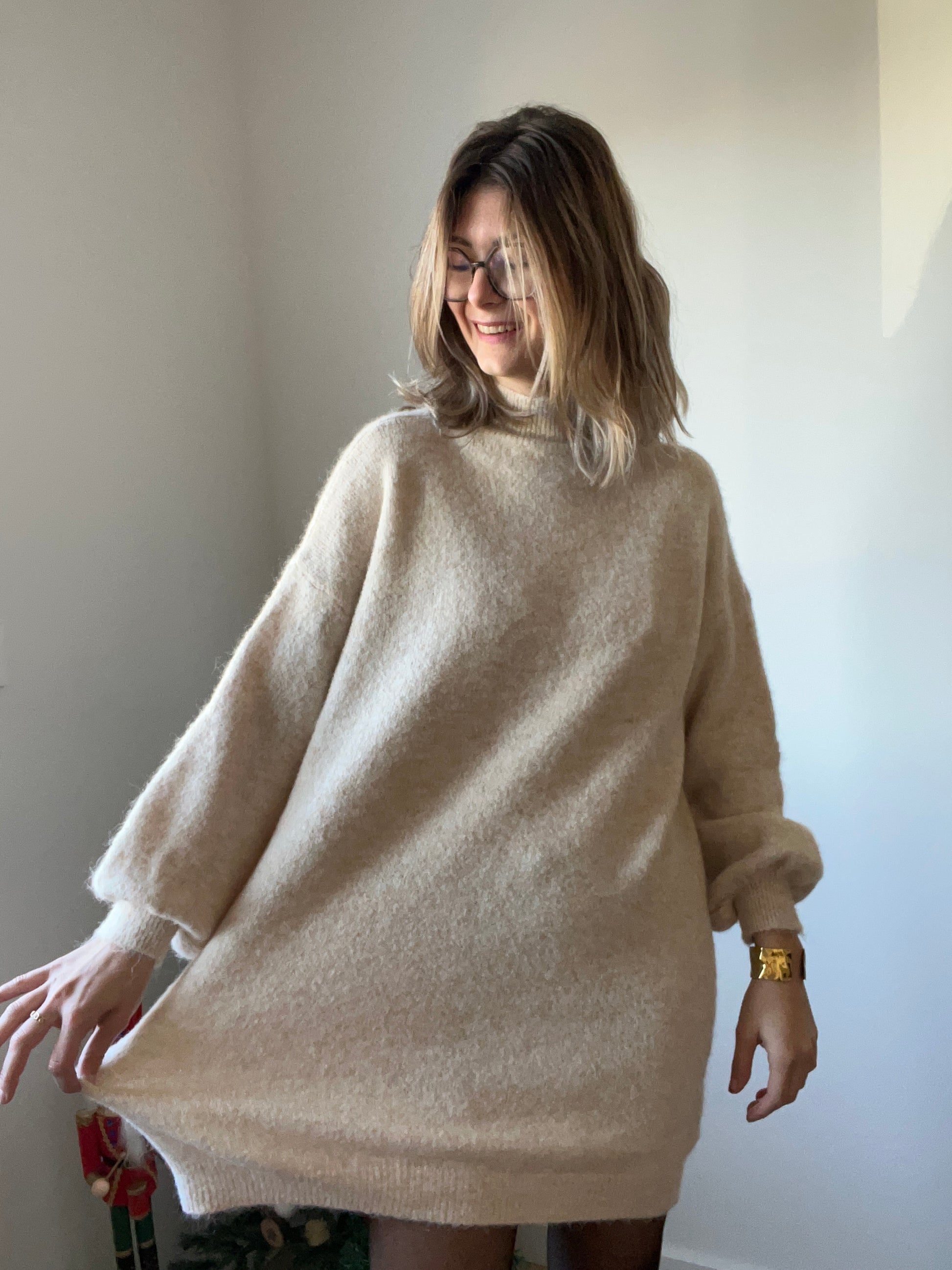 Robe pull très doux hyper agréable a porter idéal pour les fêtes ou pour tout les jours 