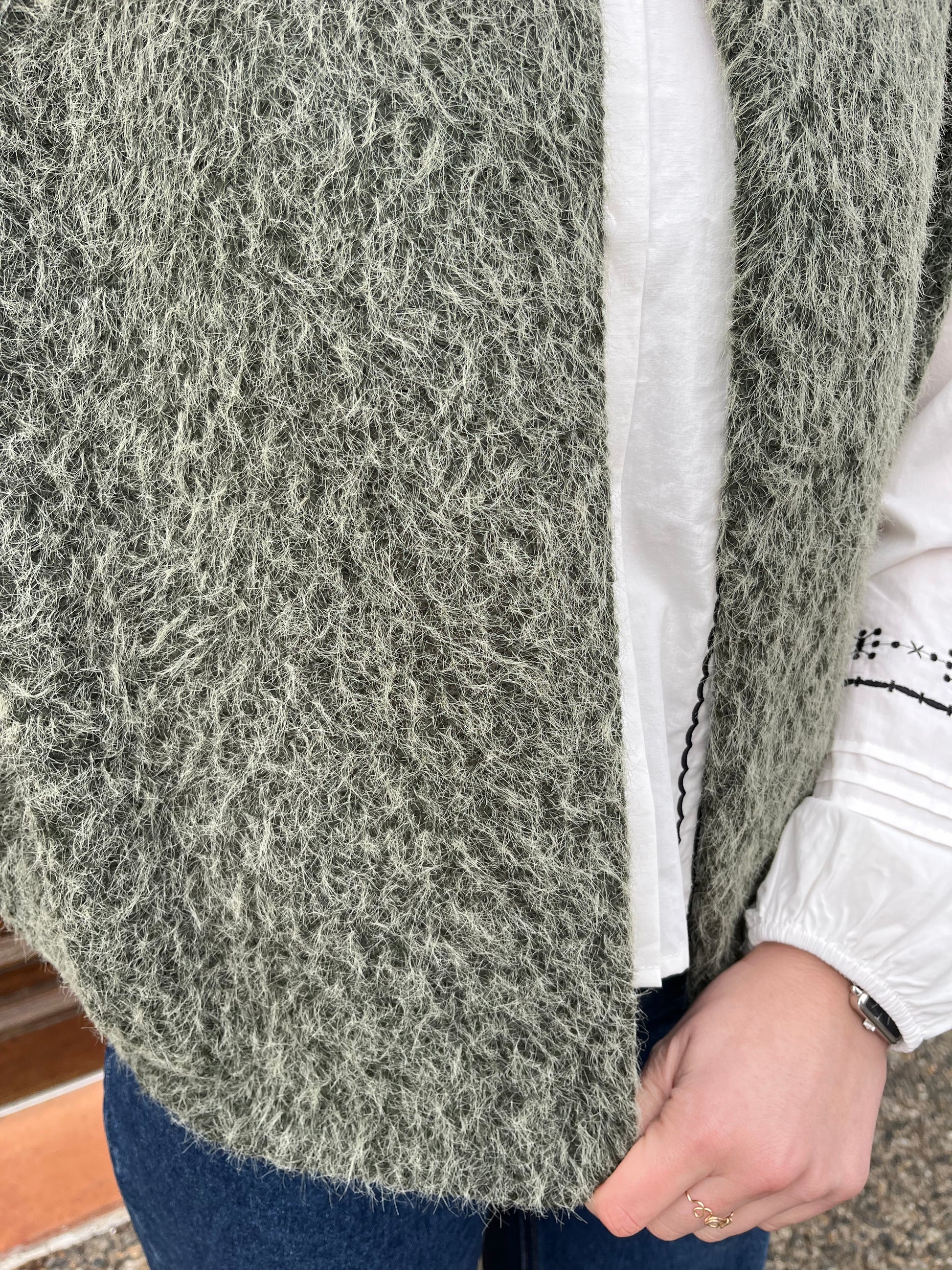 Veste tendance sans manches pour femme taille unique hyper confortable 