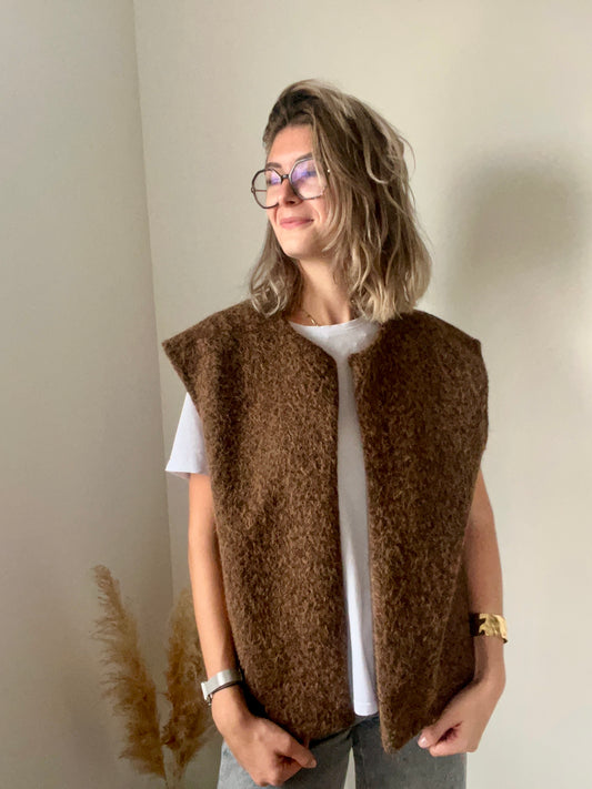 Veste sans manches très tendance 