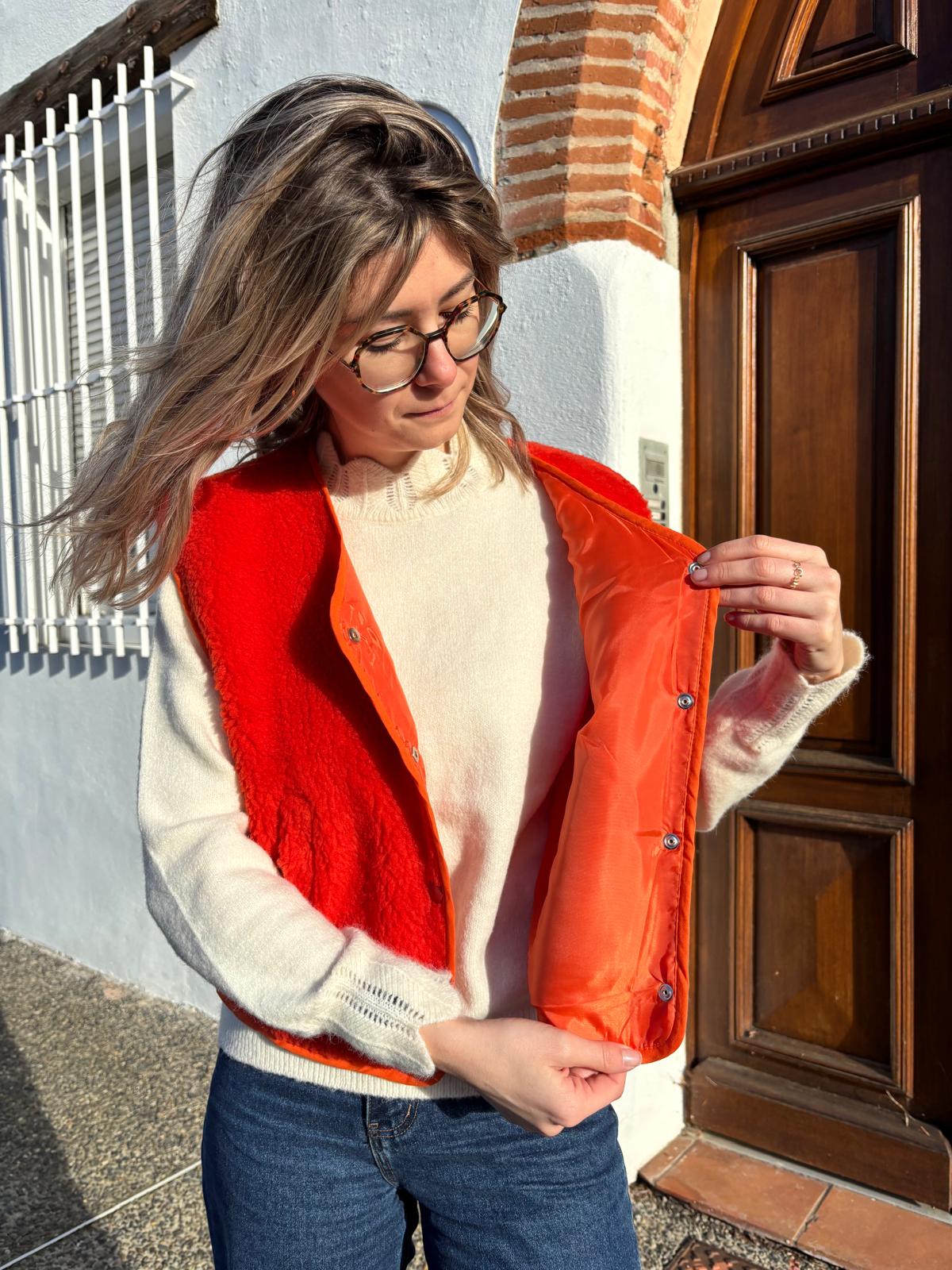 Veste tendance pour femme gilet court Très doux et agréable à porter