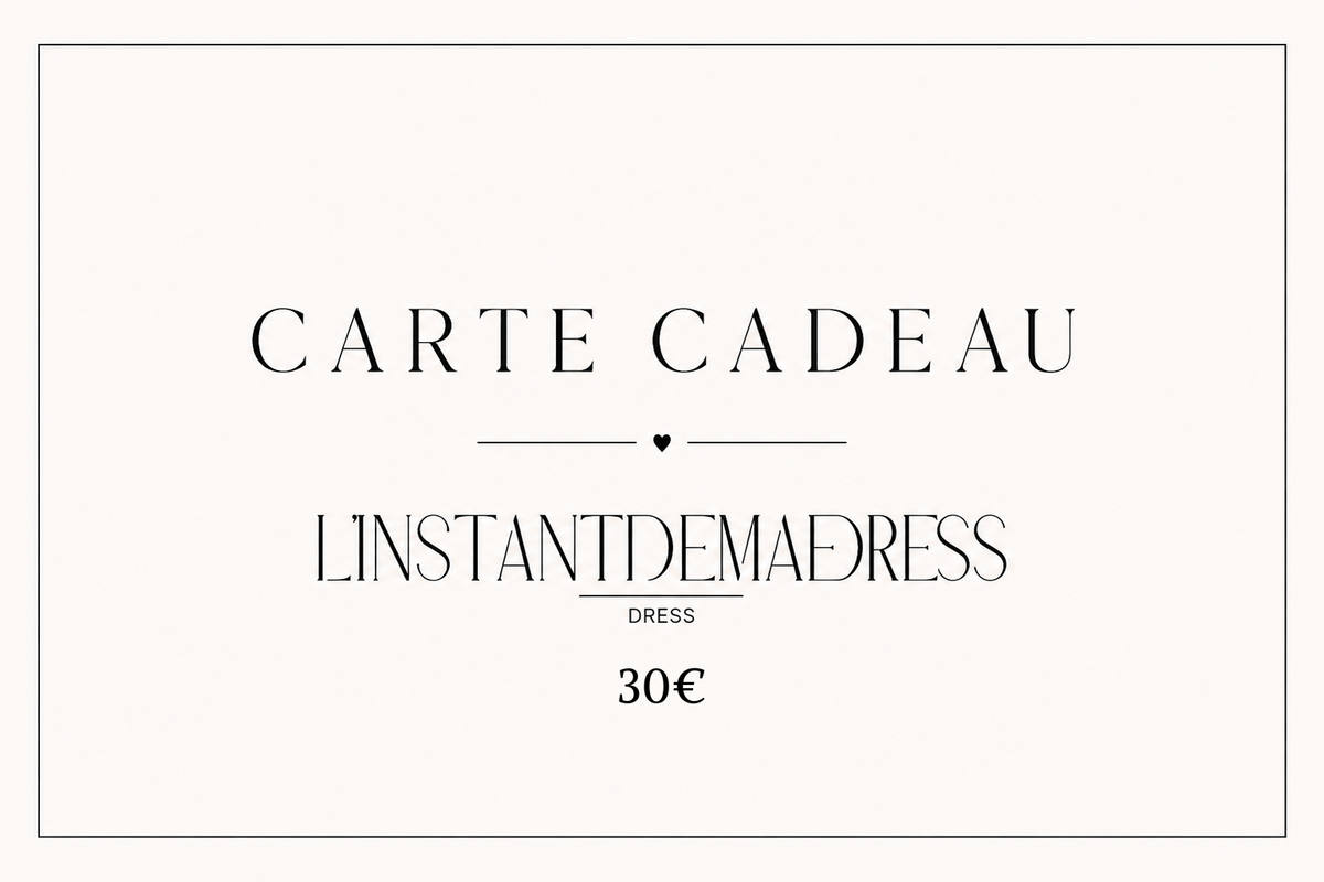 carte cadeau d'une valeur de 30  euros sur toute la boutique 