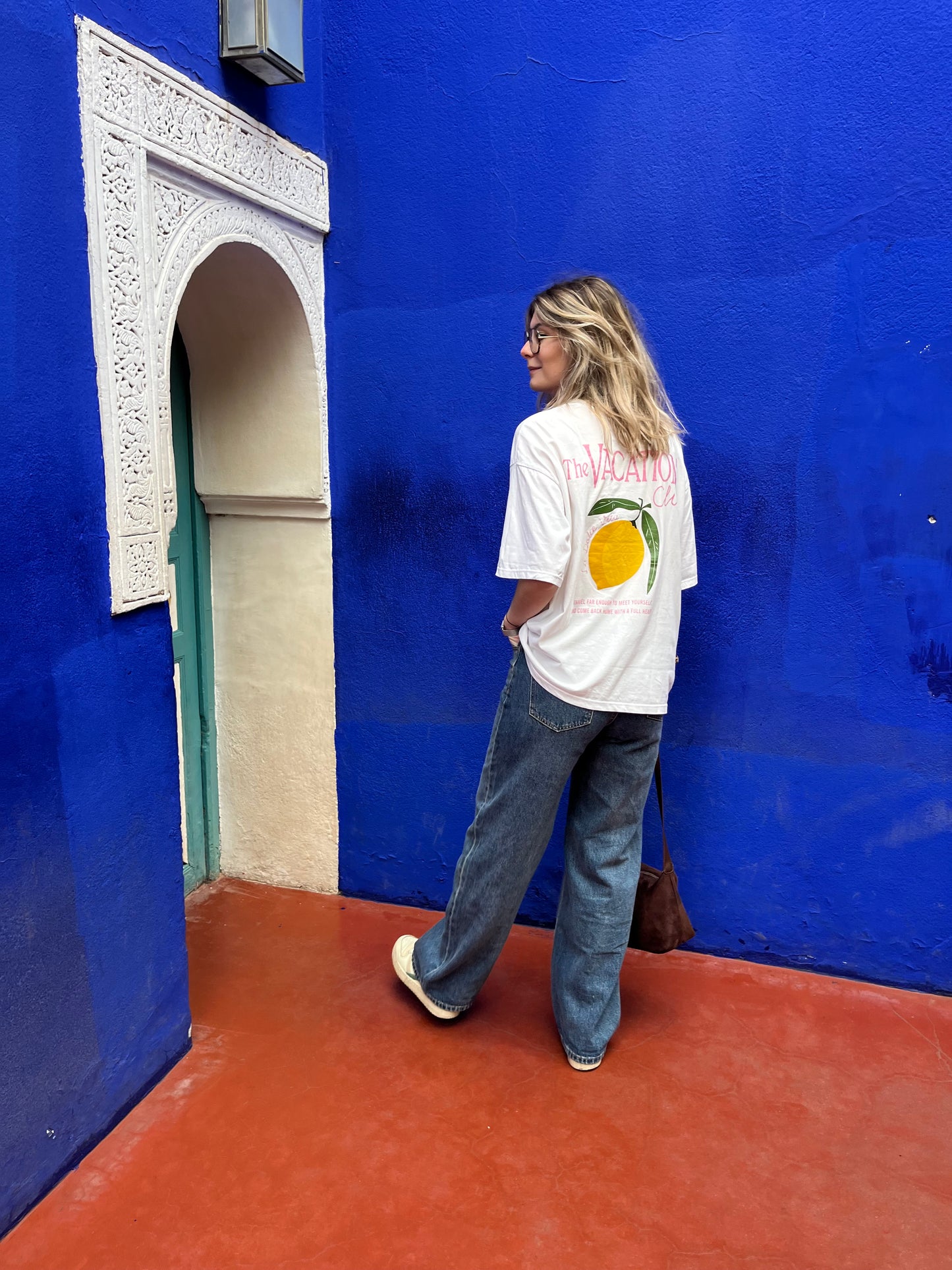 T shirt 100% en coton de couleur blanc style Oversize pour femme 